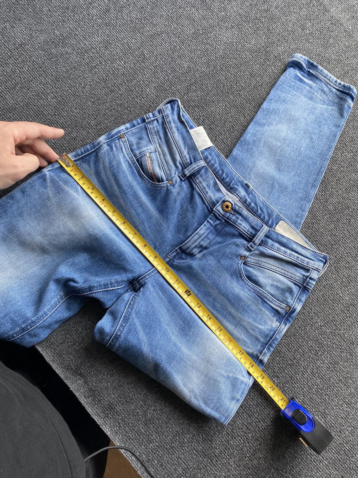Diesel 🔥Opium Punk Diesel belthy blue jeans women 28 alt goth emo Size 28" / US 6 / IT 42 - 8 Thumbnail