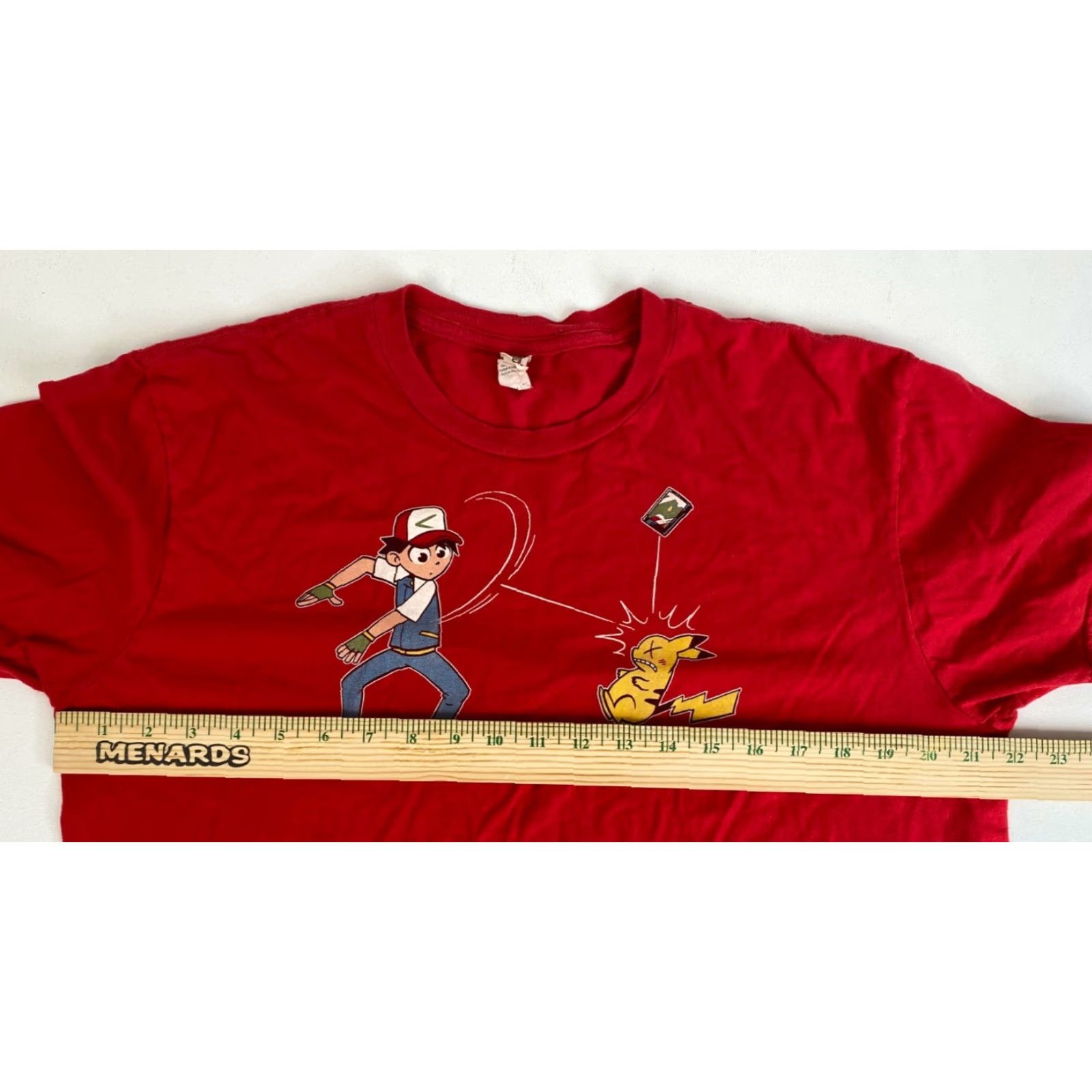 Anvil Pokemon T-Shirt Red Sz XL Men's Size US XL / EU 56 / 4 - 6 Thumbnail