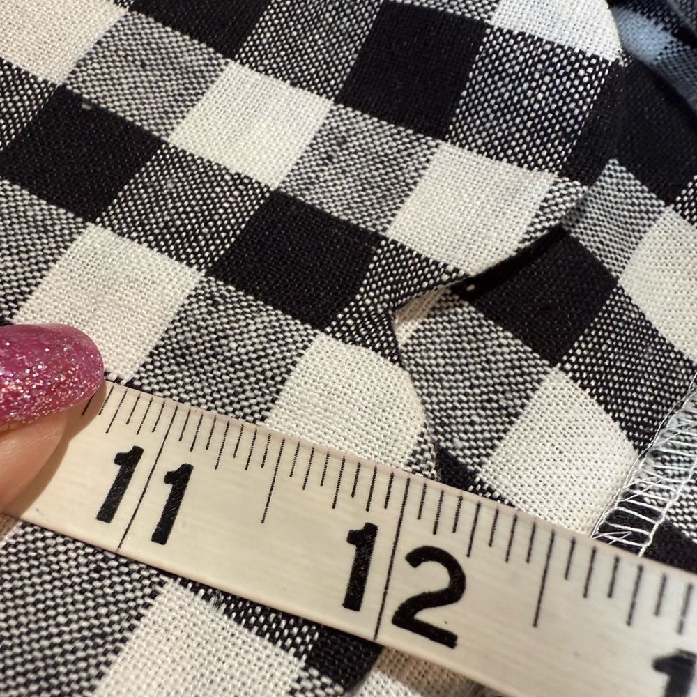 Other NWOTJ crew size 4, black-and-whitel gingham linen shorts Size 27" / US 4 / IT 40 - 7 Thumbnail