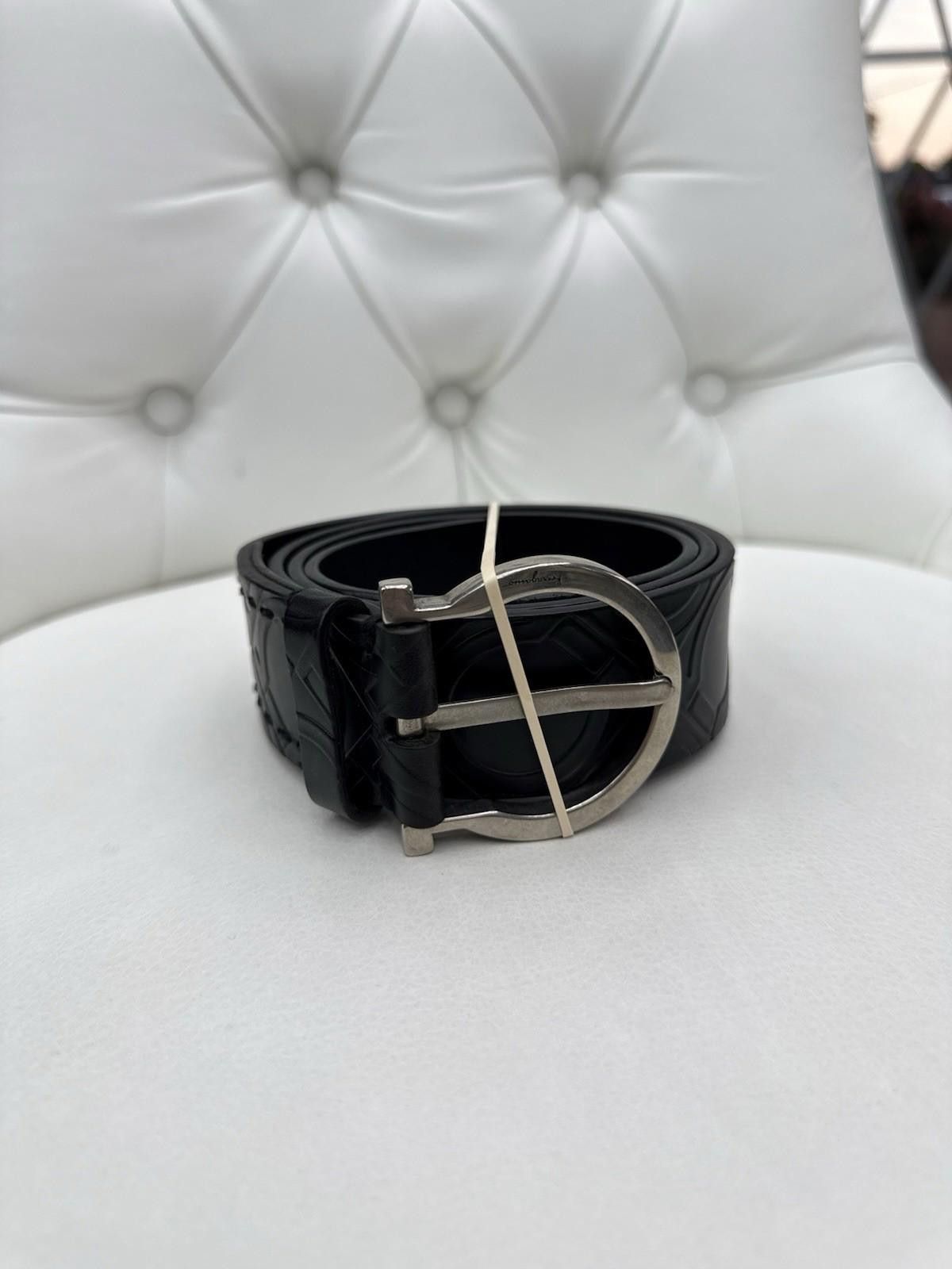 Salvatore Ferragamo SALVATORE FERRAGAMO - MENS BLK LEATHER BELT Size ONE SIZE - 1 Thumbnail