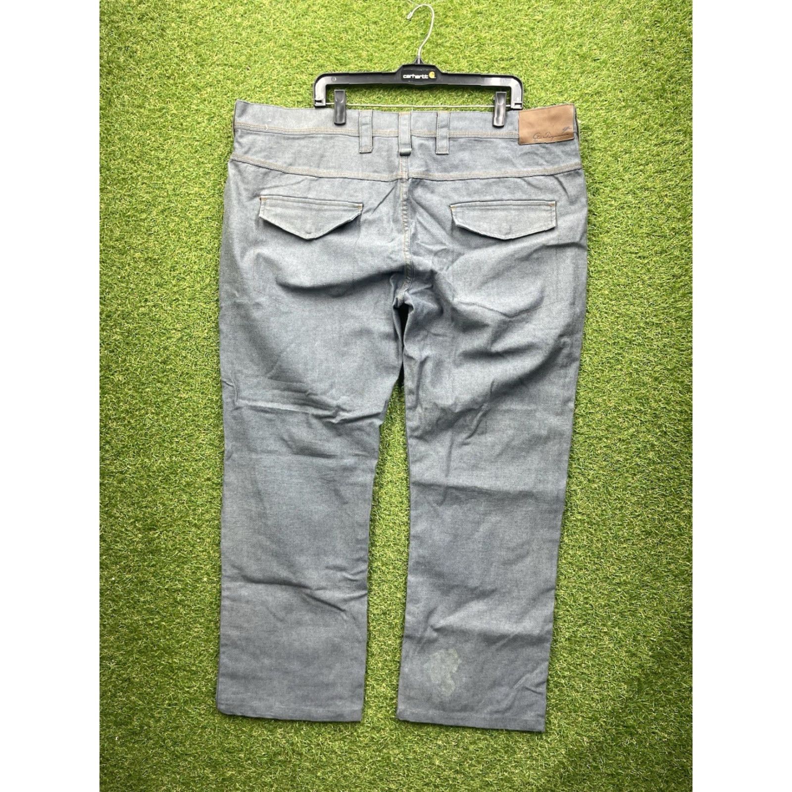 Denime VINTAGE A. TIZIANO Jeans Mens 44x30 Denim Straight Leg 90s Workwear Blue Cotton 5-Pocket Mens Size US 44 / EU 60 - 2 Thumbnail