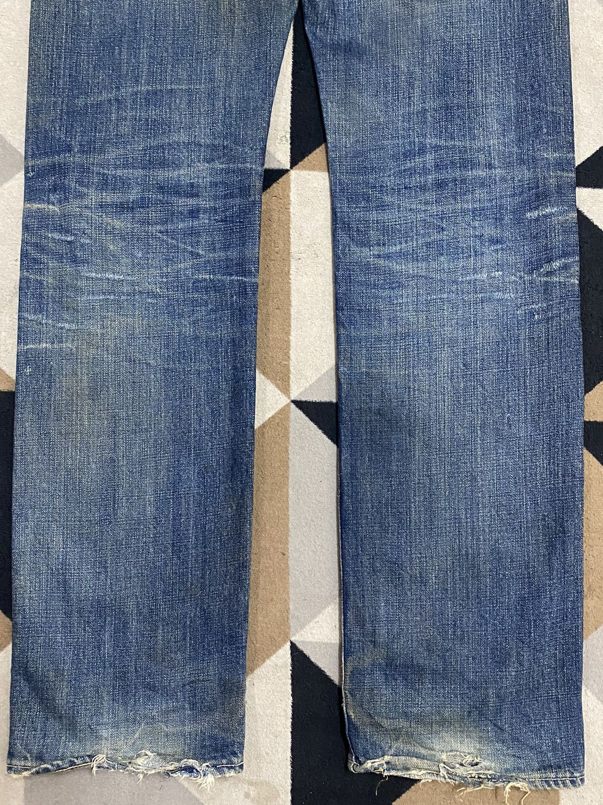 Spellbound Japanese Brand SpellBound Mud Wash Distressed Loose Jeans Size US 31 - 12 Thumbnail