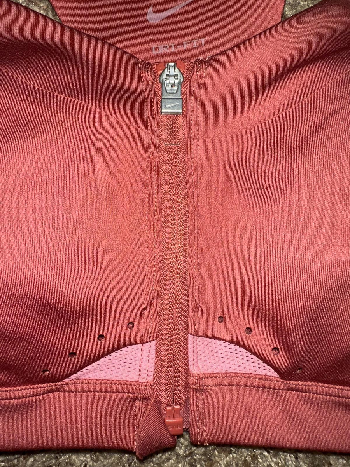 Nike Nike Alpha Women's High-Support Padded Zip-Front Sports Bra Size ONE SIZE - 4 Thumbnail