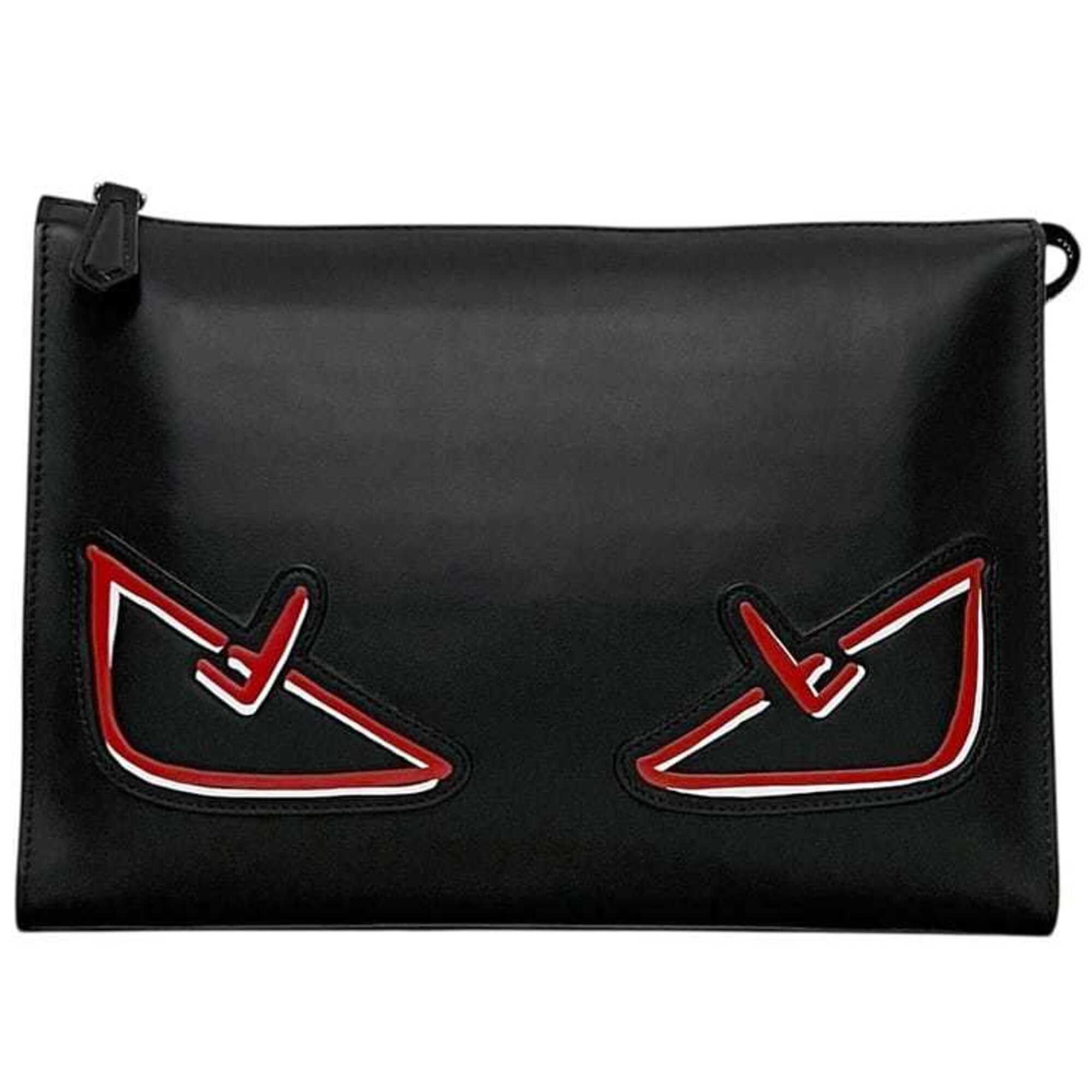 Fendi Fendi Clutch Bag, Black, Bag Bugs, 7VA433 A72K 198 0189, Monster Leather, FENDI Size ONE SIZE - 1 Thumbnail