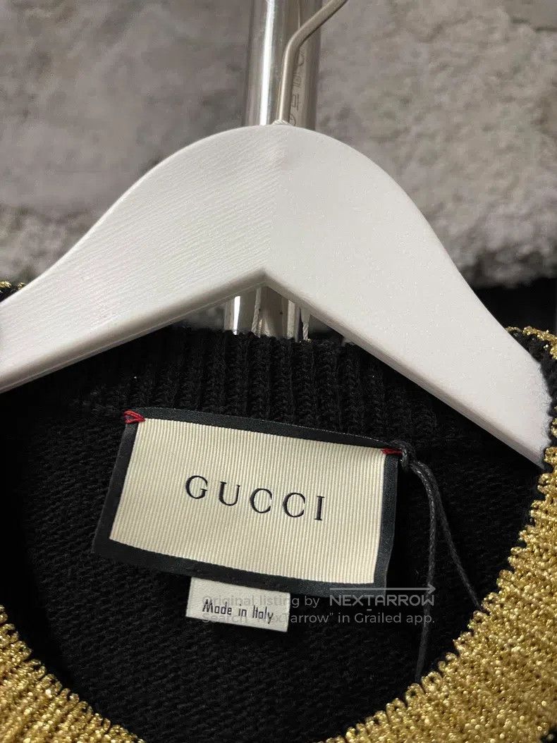 Gucci Gucci Black gold sweater Size US M / EU 48-50 / 2 - 6 Thumbnail