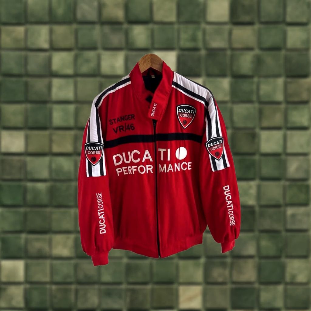 Red Bull × Vintage RARE RED BULL DISTRESS BOMBER JACKET MARLBORO