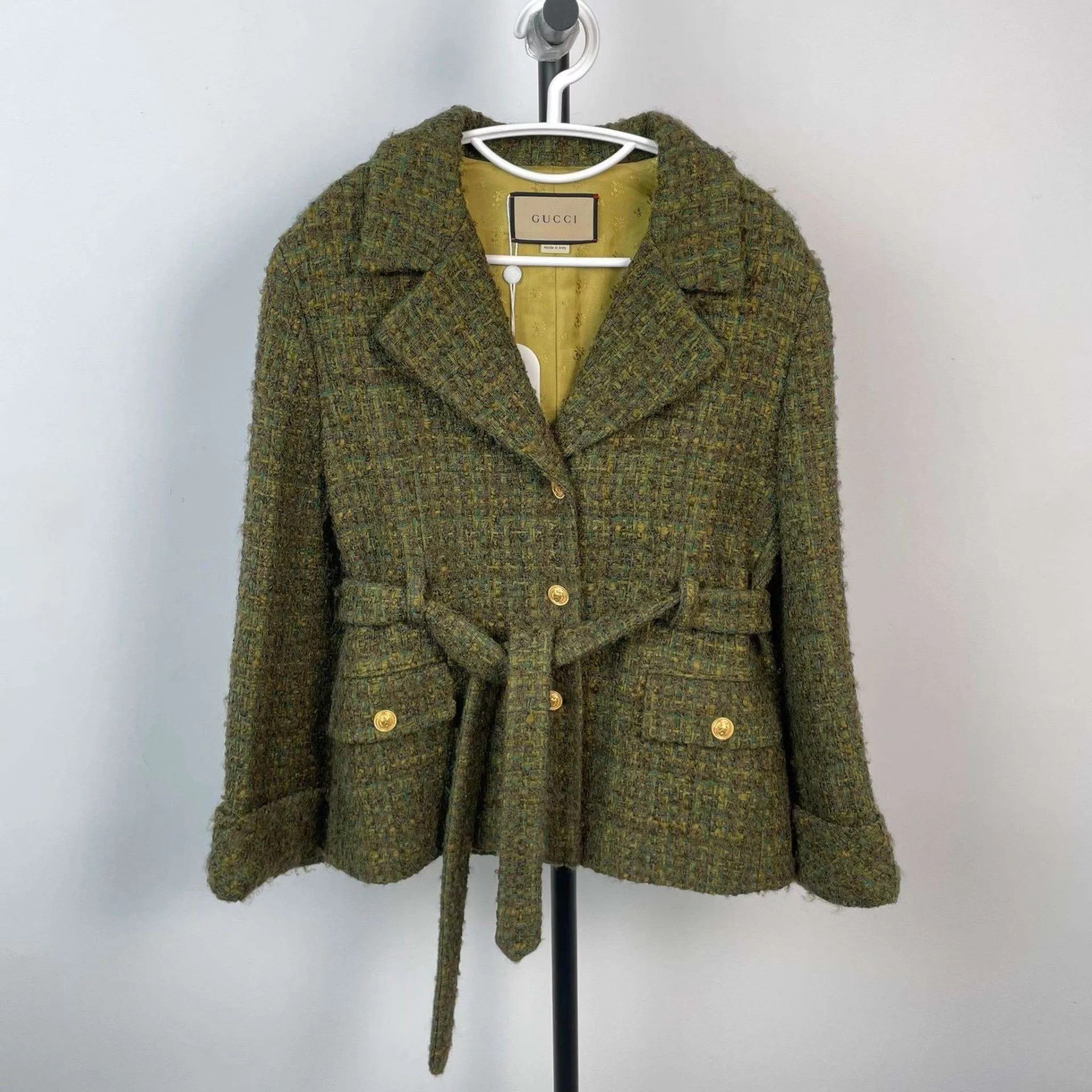 Gucci Gucci Wool Lapel Single-Breasted Tweed Jacket 36 Size XS / US 0-2 / IT 36-38 - 1 Thumbnail