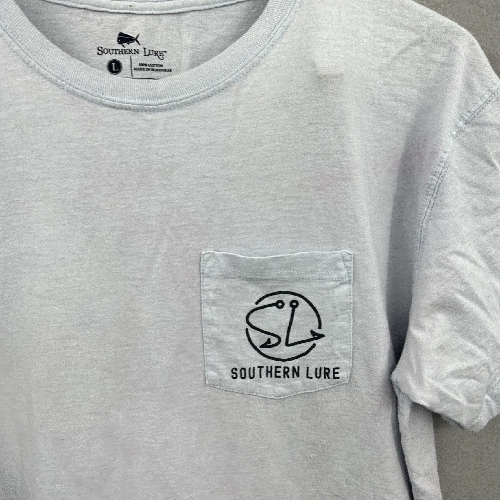 Vintage Southern Lure Mens T-Shirt Small Blue Santa Chillin Christmas Fishing Size US S / EU 44-46 / 1 - 2 Thumbnail