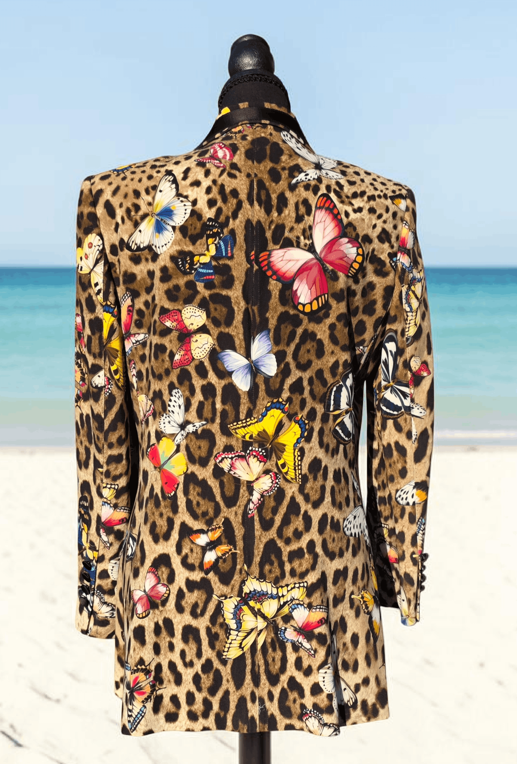 Dolce & Gabbana Dolce & Gabbana Silk Leopard Butterfly Blazer IT 44/US 8 Size M / US 6-8 / IT 42-44 - 5 Thumbnail