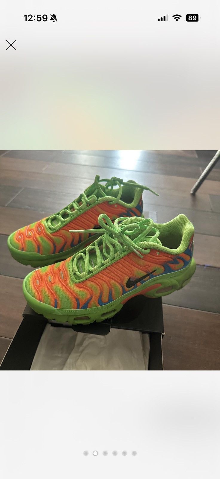 Nike Supreme x Nike Air Max Plus TN Neon Green Gradient sneakers Size US 5.5 / IT 35.5 - 2 Thumbnail