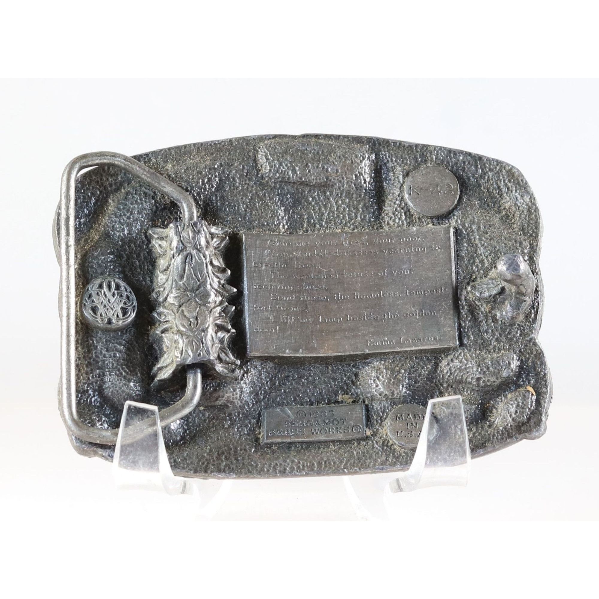 Vintage Belt Buckle Statue of Liberty The Flame of Freedom 1985 by B Size ONE SIZE - 3 Thumbnail