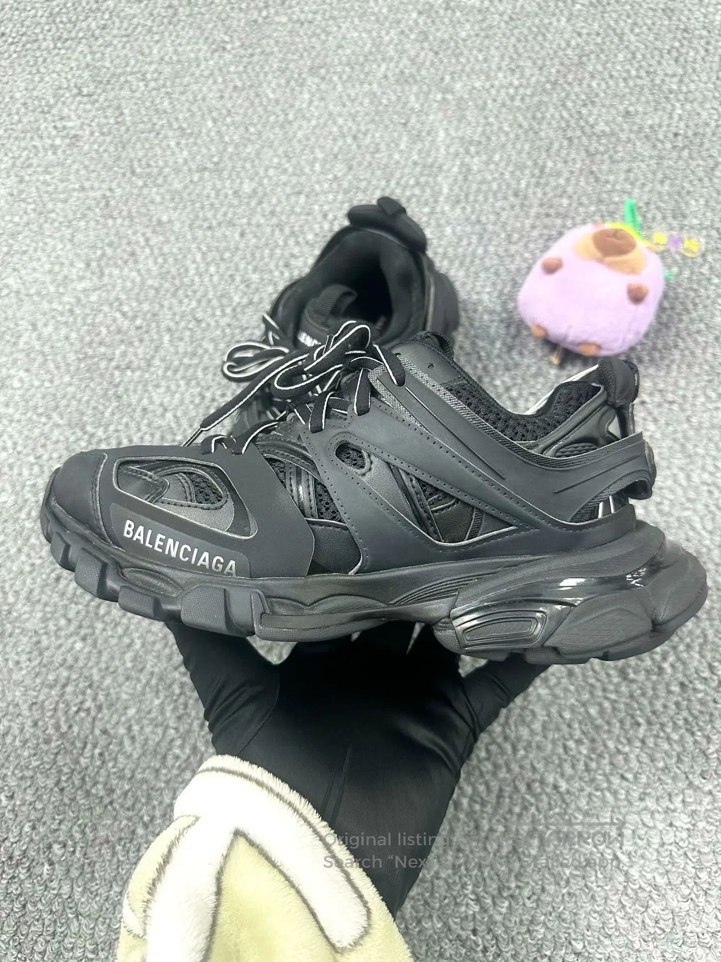 Balenciaga Balenciaga Black Track Dad Shoes| Size US 5 / EU 37 - 3 Thumbnail