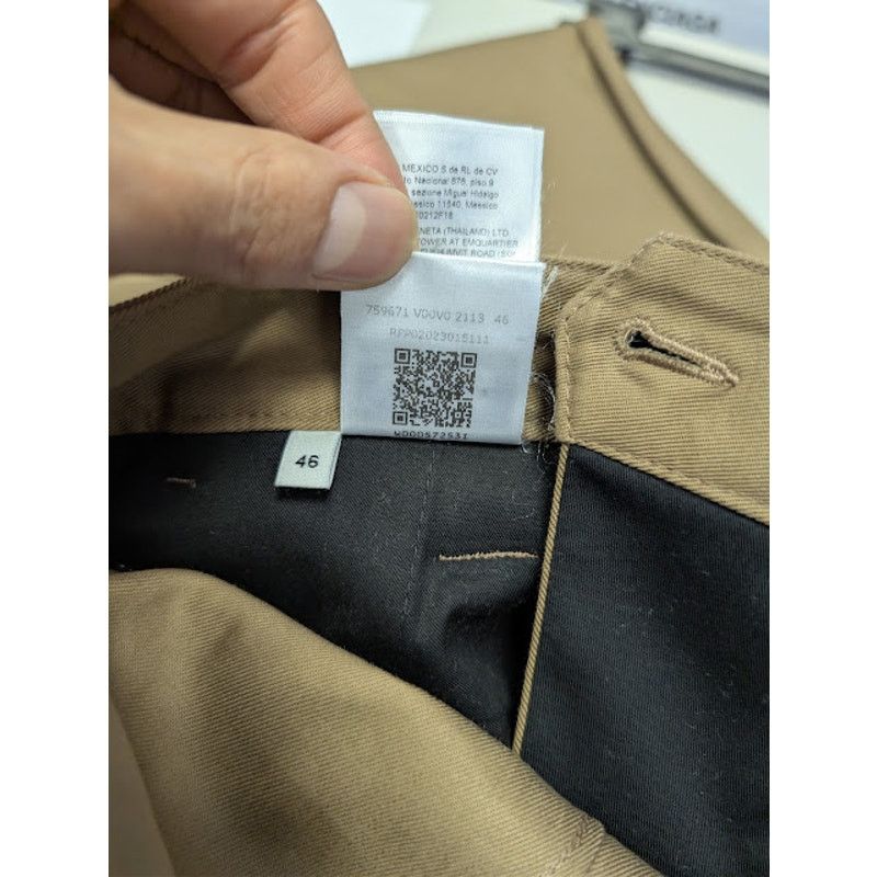 Bottega Veneta o1rshd1 Stretch Water Repellent Cotton Trousers Pant Fondant Size US 30 / EU 46 - 22 Thumbnail