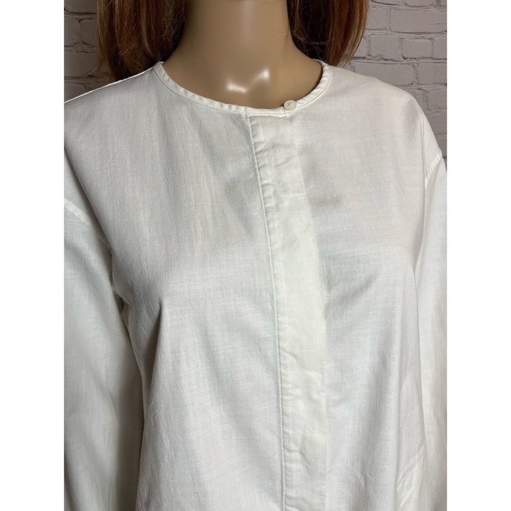 Uniqlo Ines de la Fressange Uniqlo Cotton White Summer Coat Size X Size XXS / US 00 / IT 34 - 9 Thumbnail