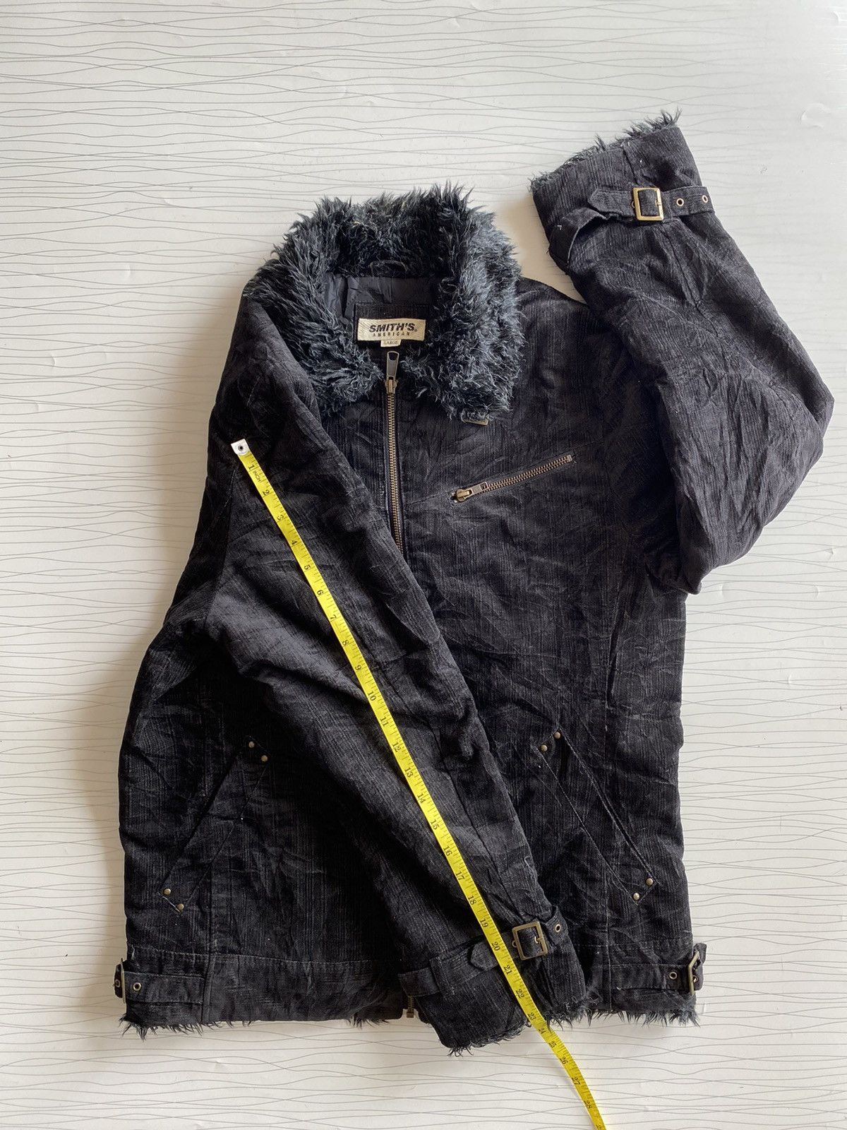14th Addiction JAPANESE SMITH’S FUR JACKET MULTI ZIPPER GHOTIC PUNK Size US L / EU 52-54 / 3 - 18 Thumbnail