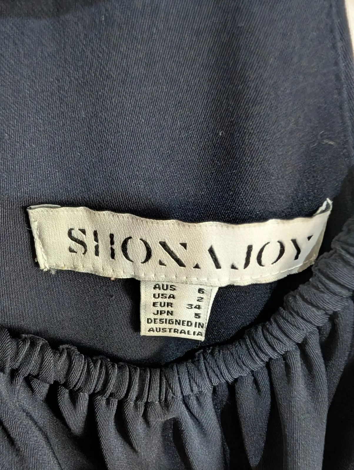 Shona Joy Shona Joy Dark Navy Blue Solid Midi Dress AUS 6 USA 2 Size S / US 4 / IT 40 - 2 Thumbnail