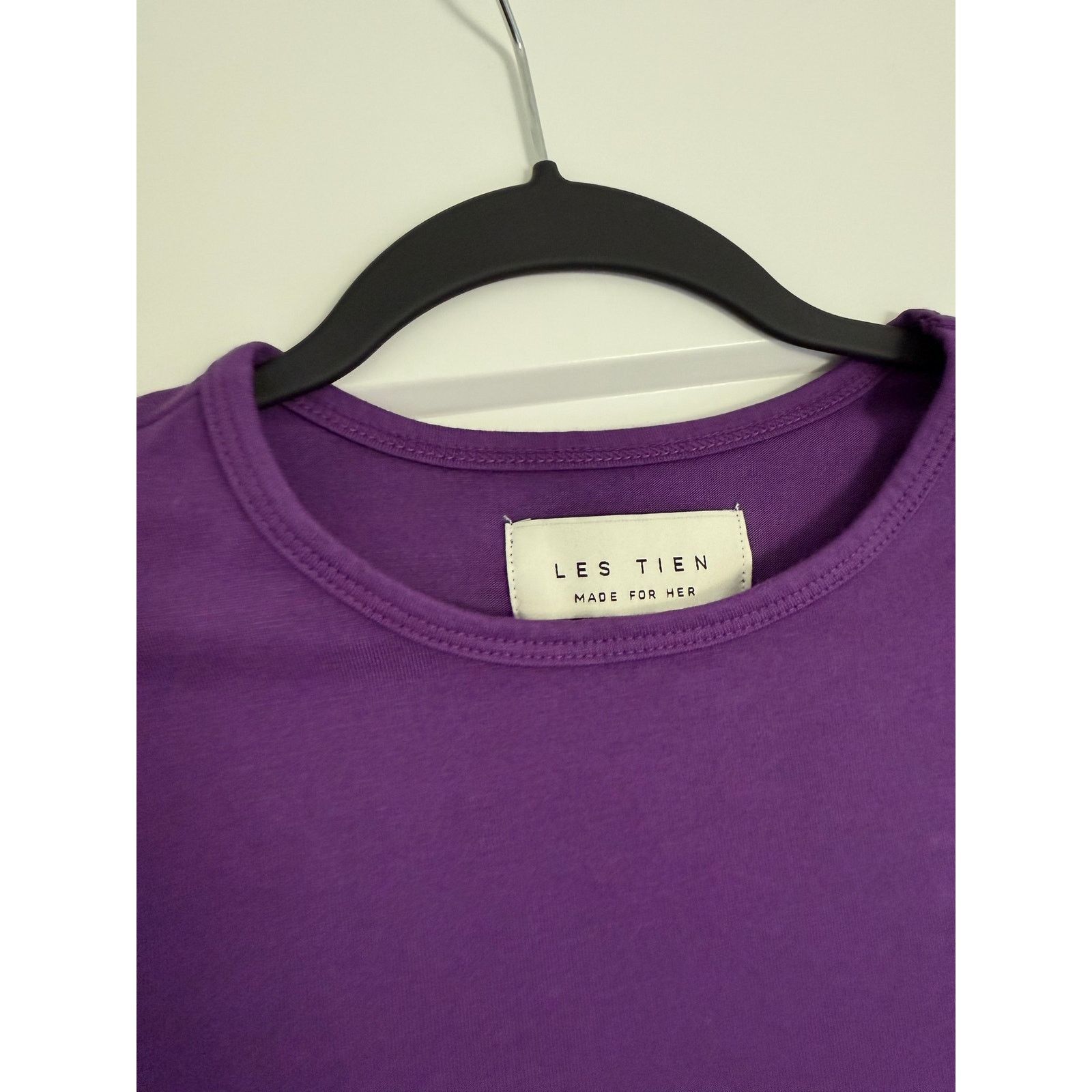 Les Tien $110 New Les Tien Supima Modal Fiona Tee - Purple - small Size S / US 4 / IT 40 - 4 Thumbnail