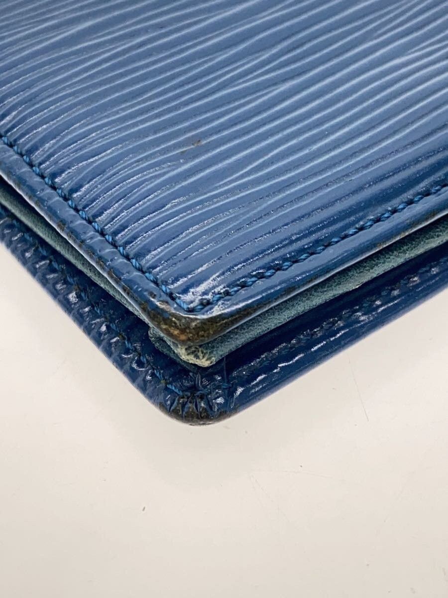 Louis Vuitton Louis Vuitton Epi Porte Monnaie Boite Leather Plain Blue Size ONE SIZE - 5 Thumbnail