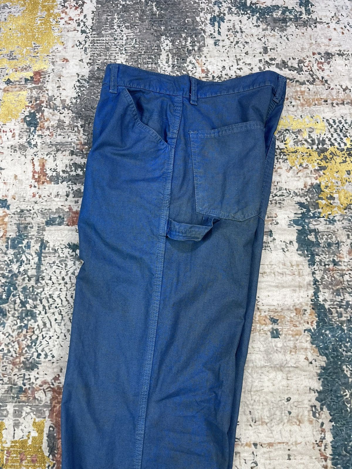 Edwin Vtg Distressed Dirt Edwin Blue Carpenter Pants Size US 28 / EU 44 - 15 Thumbnail