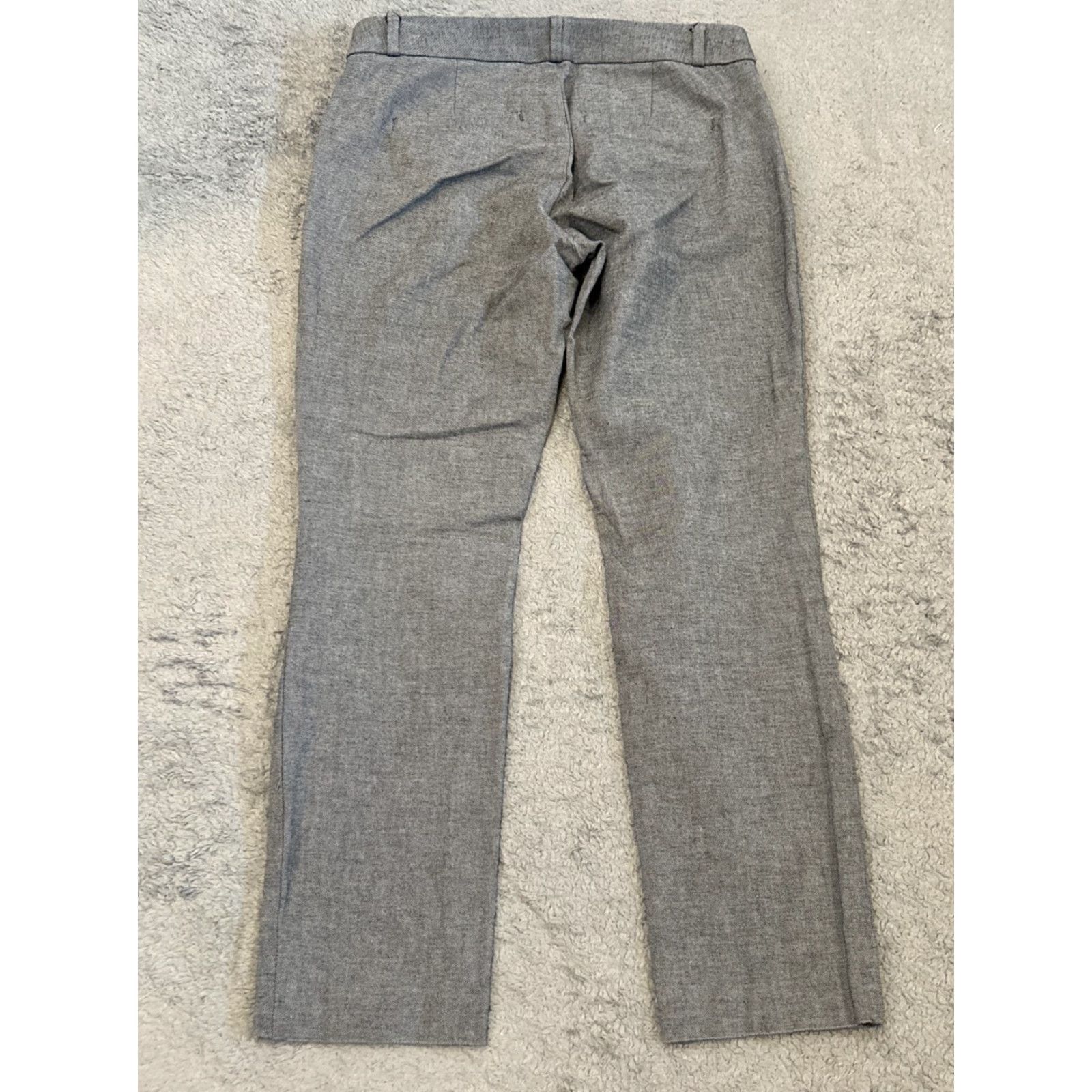 Banana Republic Banana Republic Pants Womens 2 Gray Sloan Fit Career Office Casual Slacks Slim Tapered Front Flat Front Button Machine Washable Hook & Bar Zipper Size 26" / US 2 / IT 38 - 6 Thumbnail