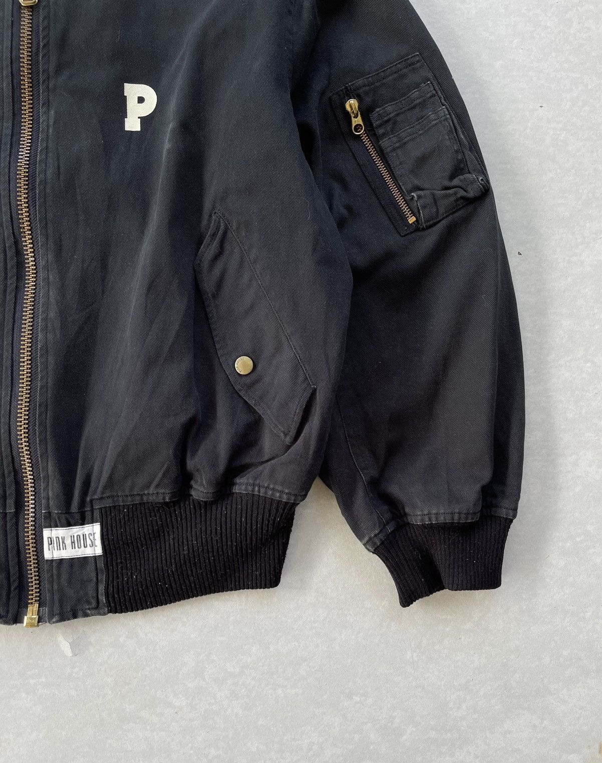 Japanese Brand × Pink House × Vintage 🔥Vintage Pink House Japan Logo Flight Bomber Jacket Size US L / EU 52-54 / 3 - 7 Thumbnail