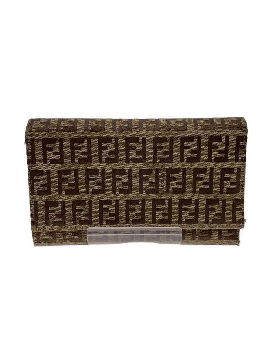 Fendi Fendi Canvas Long Wallet Beige Size ONE SIZE - 1 Thumbnail