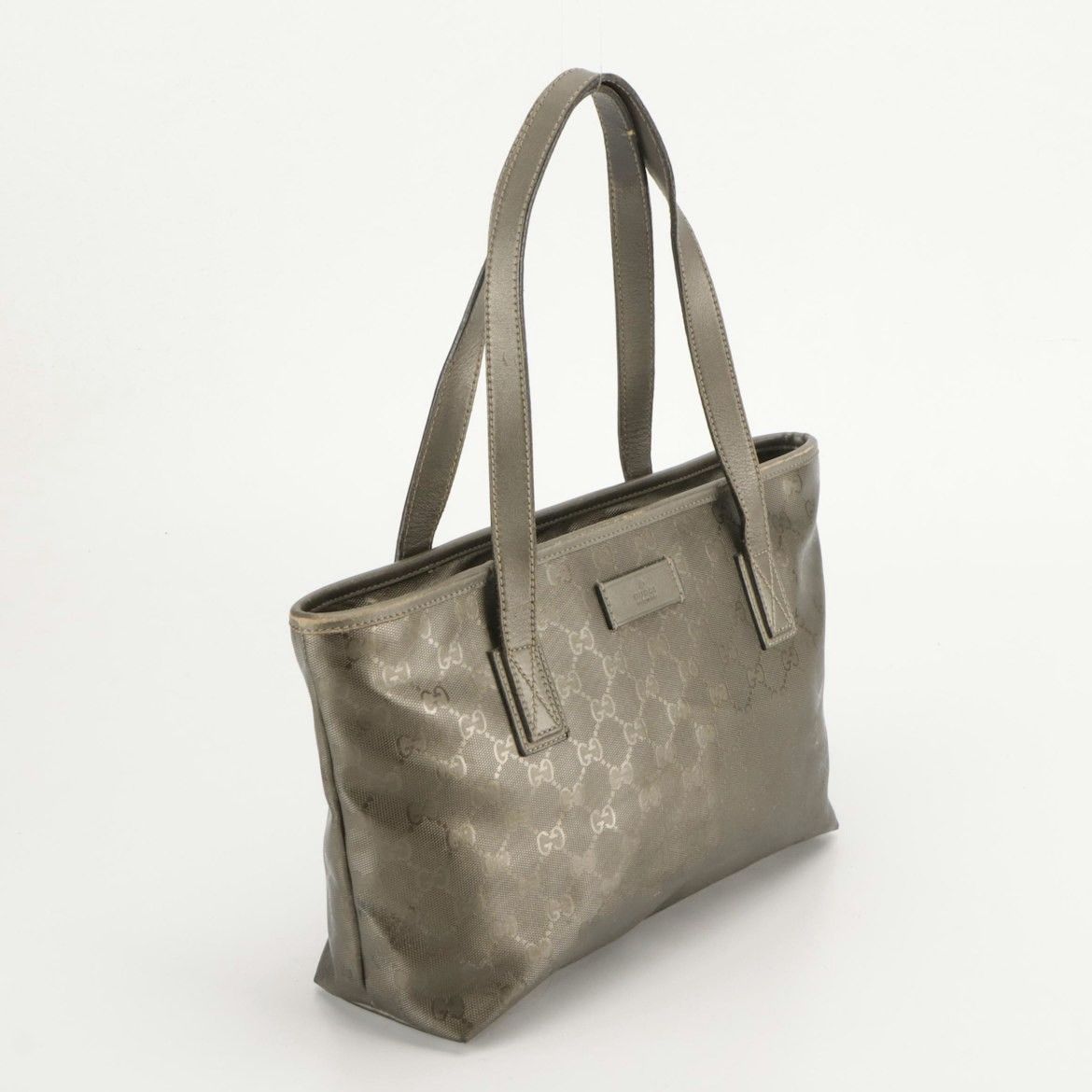 Gucci Gucci GG Imprime Metallic Coated Canvas Tote Bag Size ONE SIZE - 2 Thumbnail