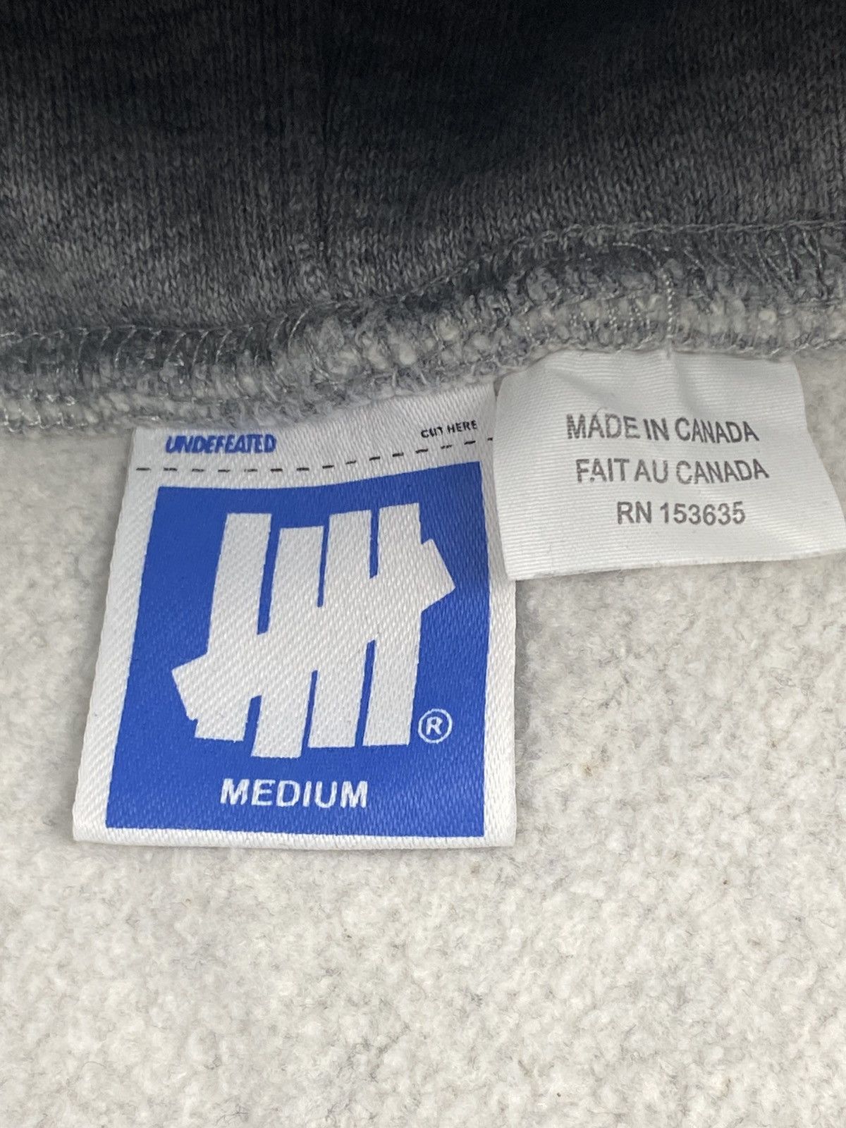 Undefeated Undefeated UNDFTD 5 Strike Pullover Hoodie Gray Streetwear Size US M / EU 48-50 / 2 - 11 Thumbnail