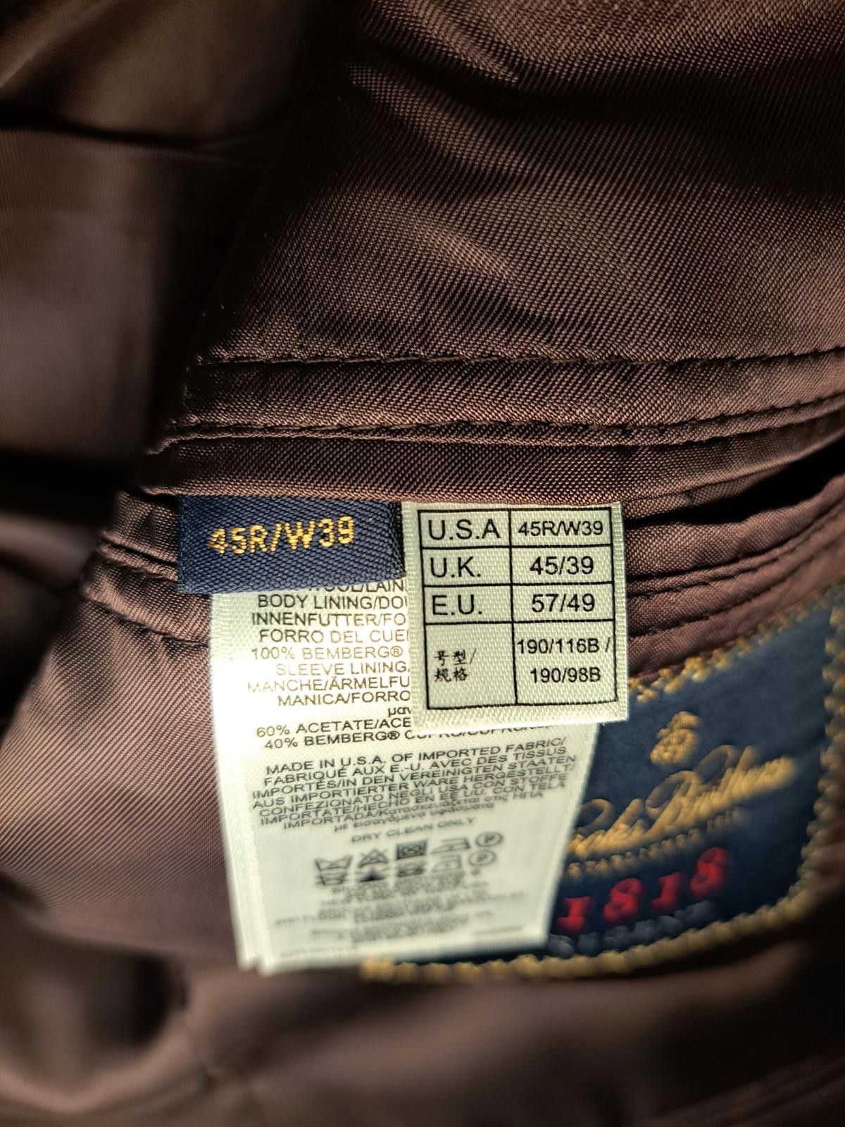 Brooks Brothers Brooks Brothers Vitale Barberis Canonico Sport Coat 45R Size 40R - 5 Thumbnail