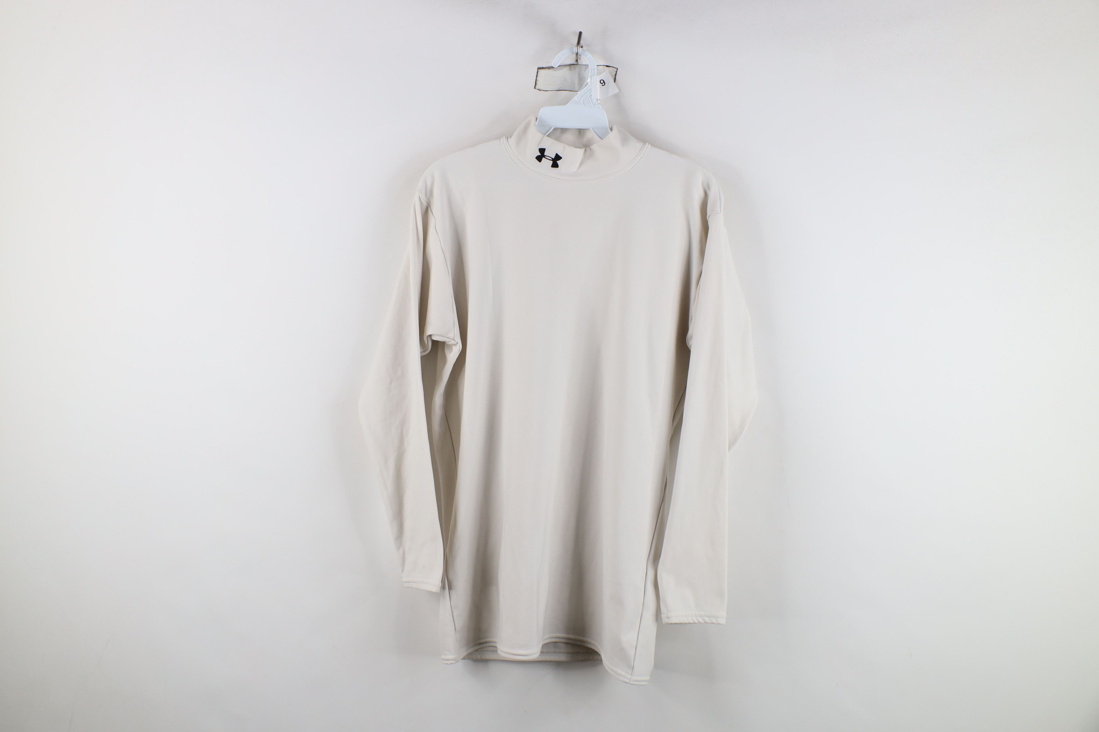 Under Armour Under Armour ColdGear Compression Mock Neck T-Shirt White Size US XL / EU 56 / 4 - 1 Thumbnail