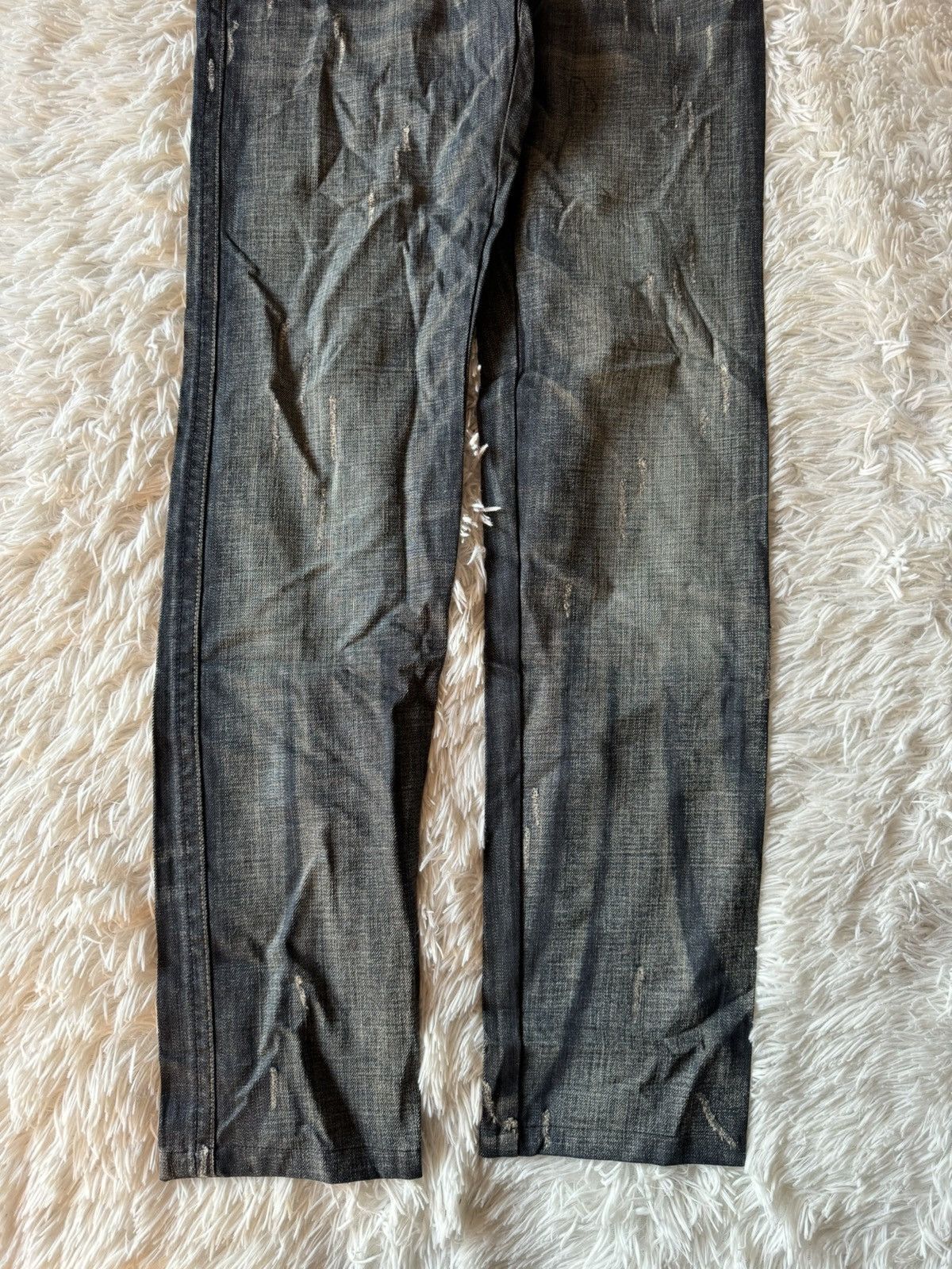 If Six Was Nine × Japanese Brand × Vintage Japanese Vintage Washed Wide Flare Distressed Denim Jeans Size US 33 - 3 Thumbnail