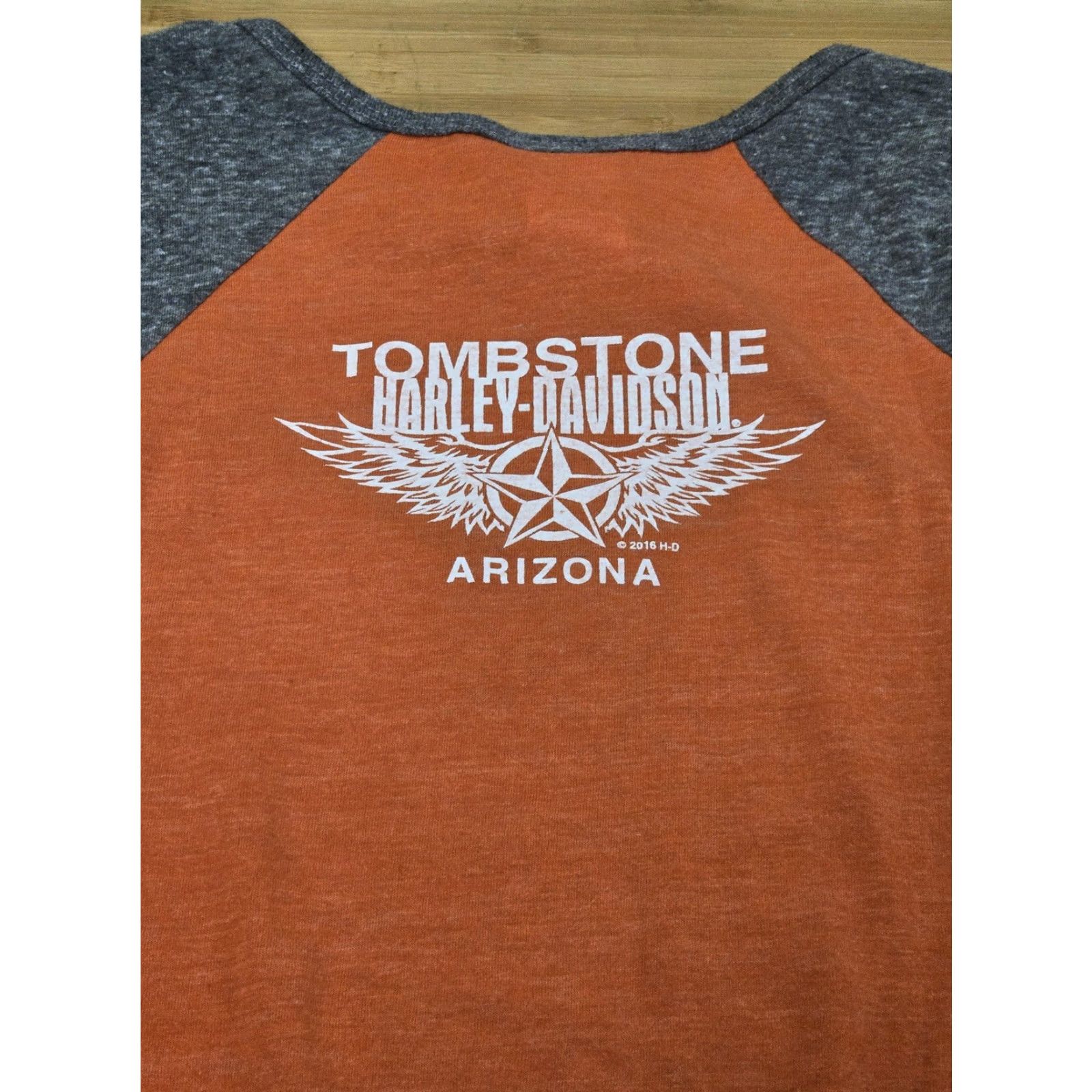 Harley Davidson Harley-Davidson Shirt Womens Small Orange Gray Tombstone Arizona Tank Top USA Size S / US 4 / IT 40 - 5 Thumbnail