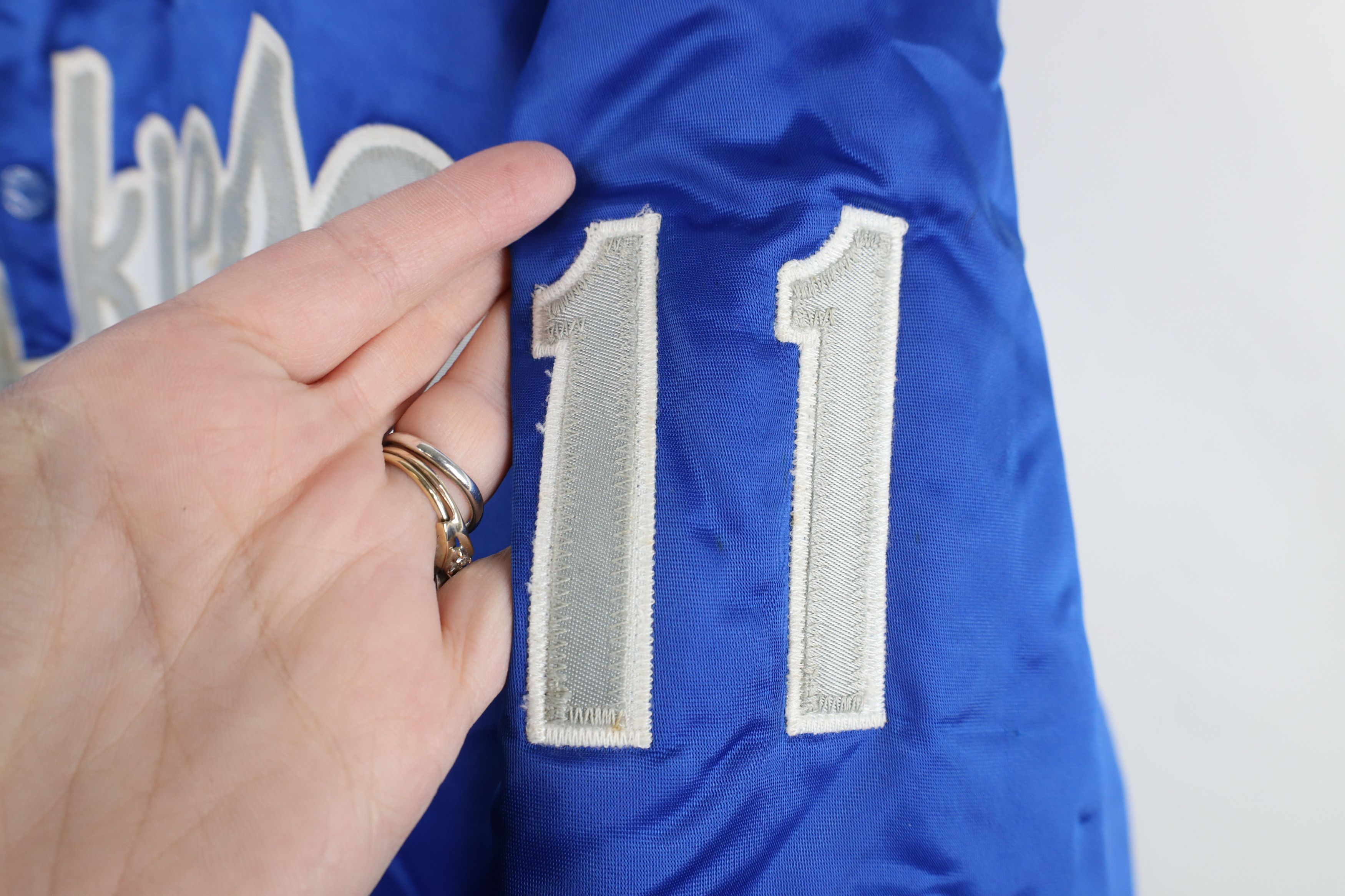 Vintage Vintage 70s 80s Frankies Softball Satin Bomber Jacket Size US XL / EU 56 / 4 - 4 Thumbnail