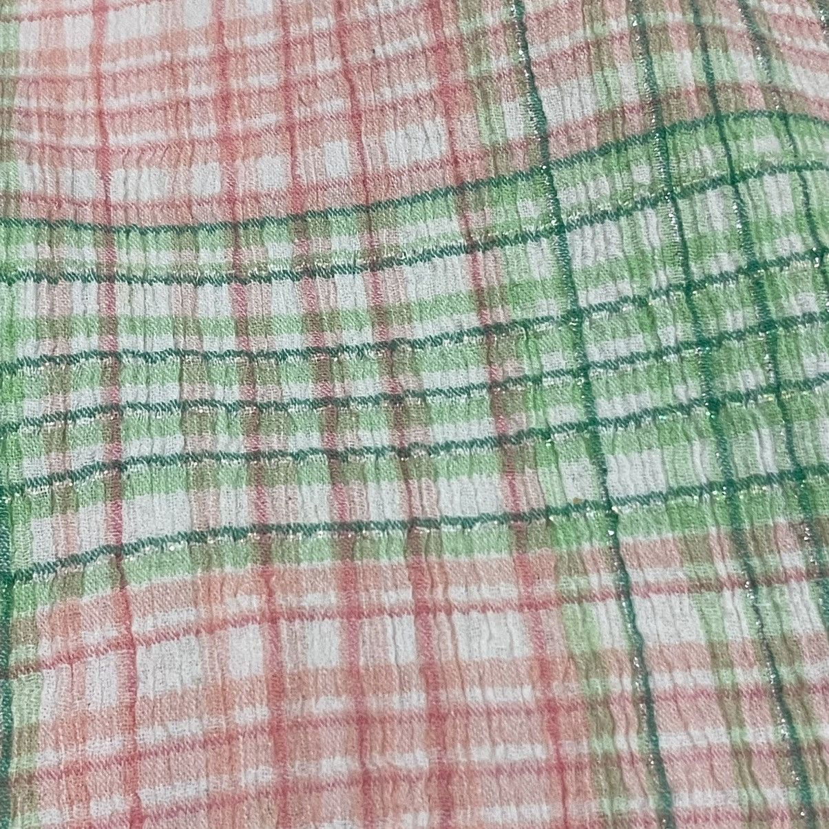 Tsumori Chisato Tsumori Chisato Issey Miyake Pastel Gingham Crinkle Shirt Size S / US 4 / IT 40 - 10 Thumbnail