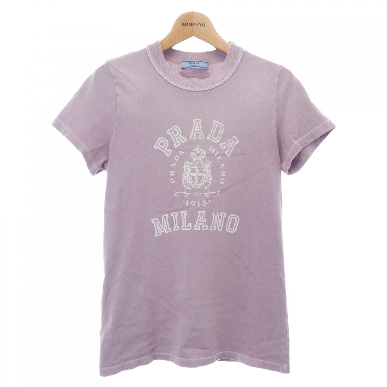 Prada Prada Prada Cotton T Shirt Textile T-Shirts 3557B SOOO 16XS DUTY FREE for USA Size ONE SIZE - 1 Thumbnail