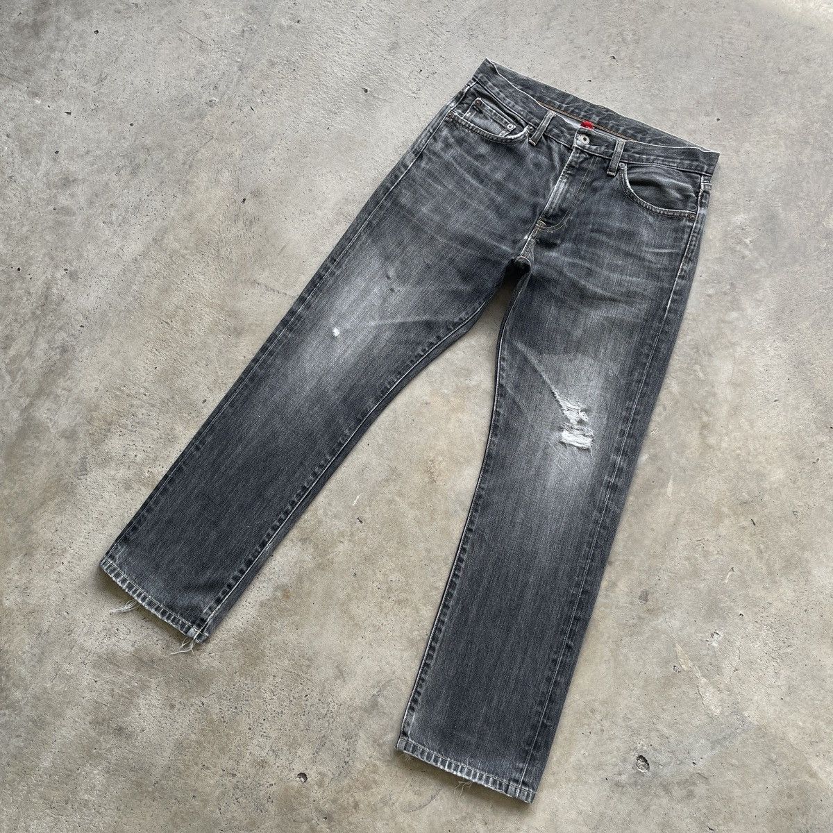 Japanese Brand W32x29.5💥 Vintage Japanese Black Faded Jeans Denim Pants Size US 32 / EU 48 - 2 Thumbnail