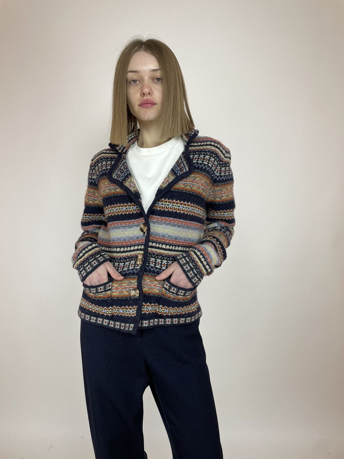 Japanese Brand × Telluride Telluride Clothing Co Lambswool Cardigan Sweater size L Size L / US 10 / IT 46 - 2 Thumbnail