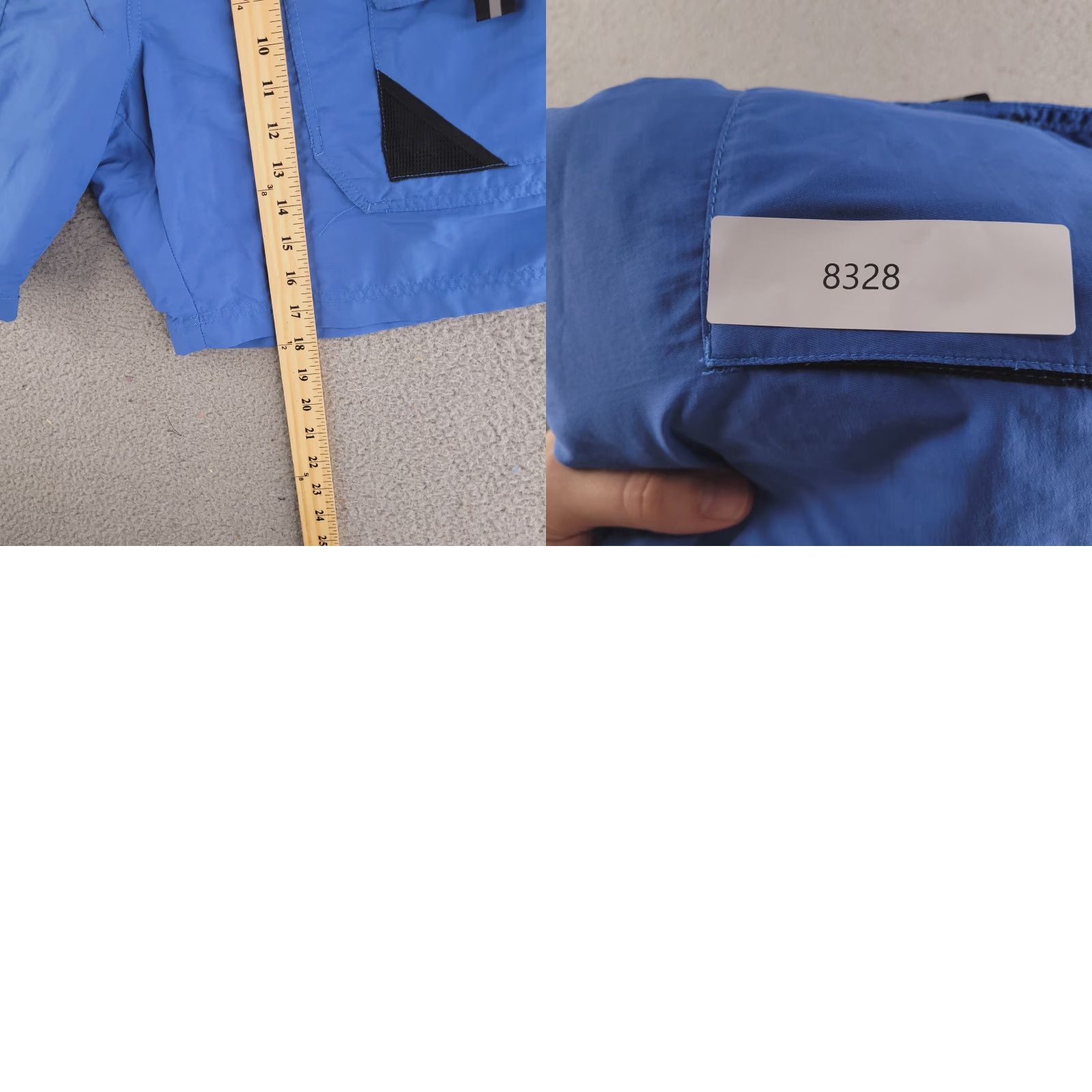 Eddie Bauer Eddie Bauer Shorts Mens Medium Blue Cargo Nylon W/Liner Hybrid Above Knee Swim Size US 31 - 8 Thumbnail