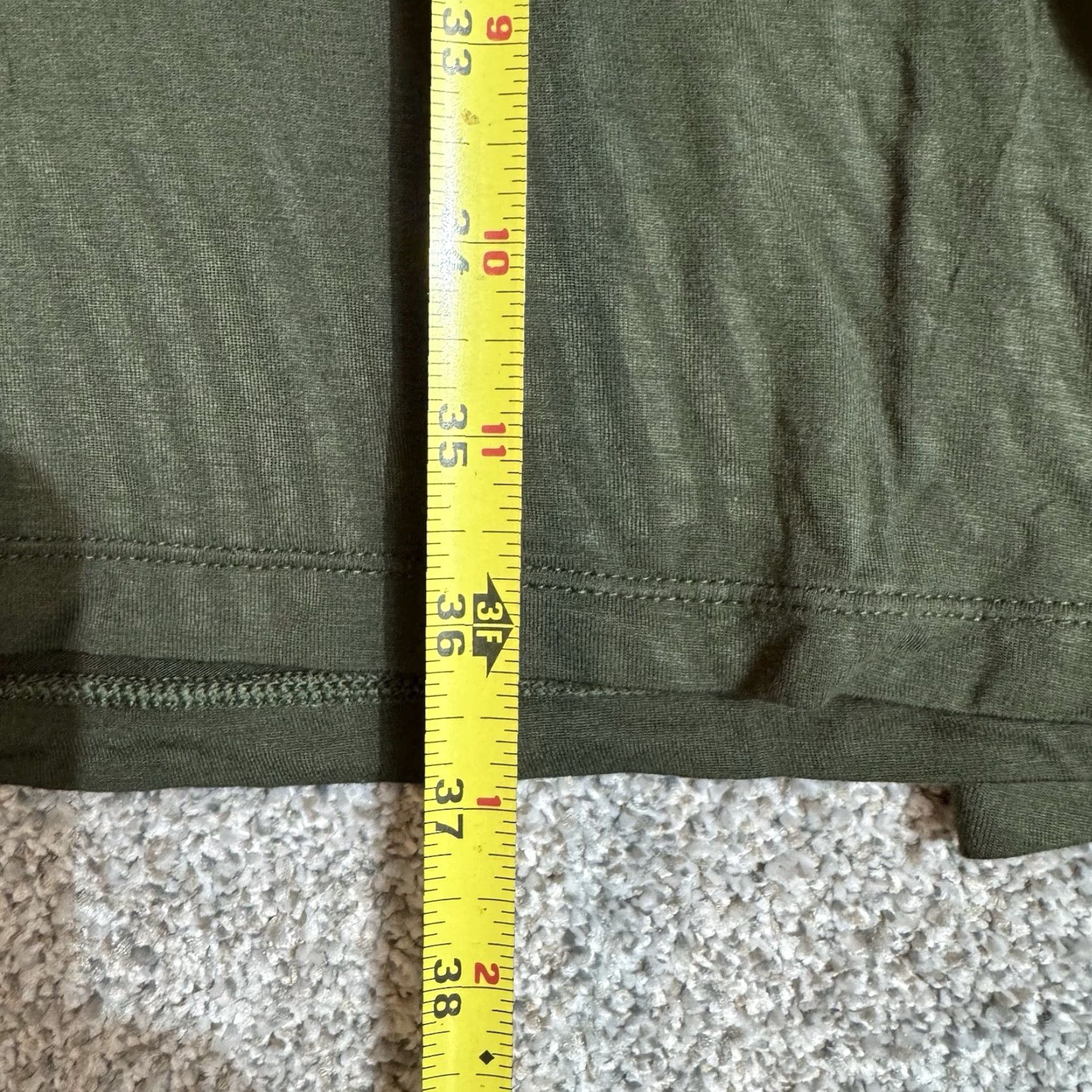 Vintage 41Hawthorn Dress XL Green Boho Witchy Flowy Dark Academia Minimalist Shirt Dress Women Short Sleeve Round Neck Casual Stretch Size XL / US 12-14 / IT 48-50 - 3 Thumbnail