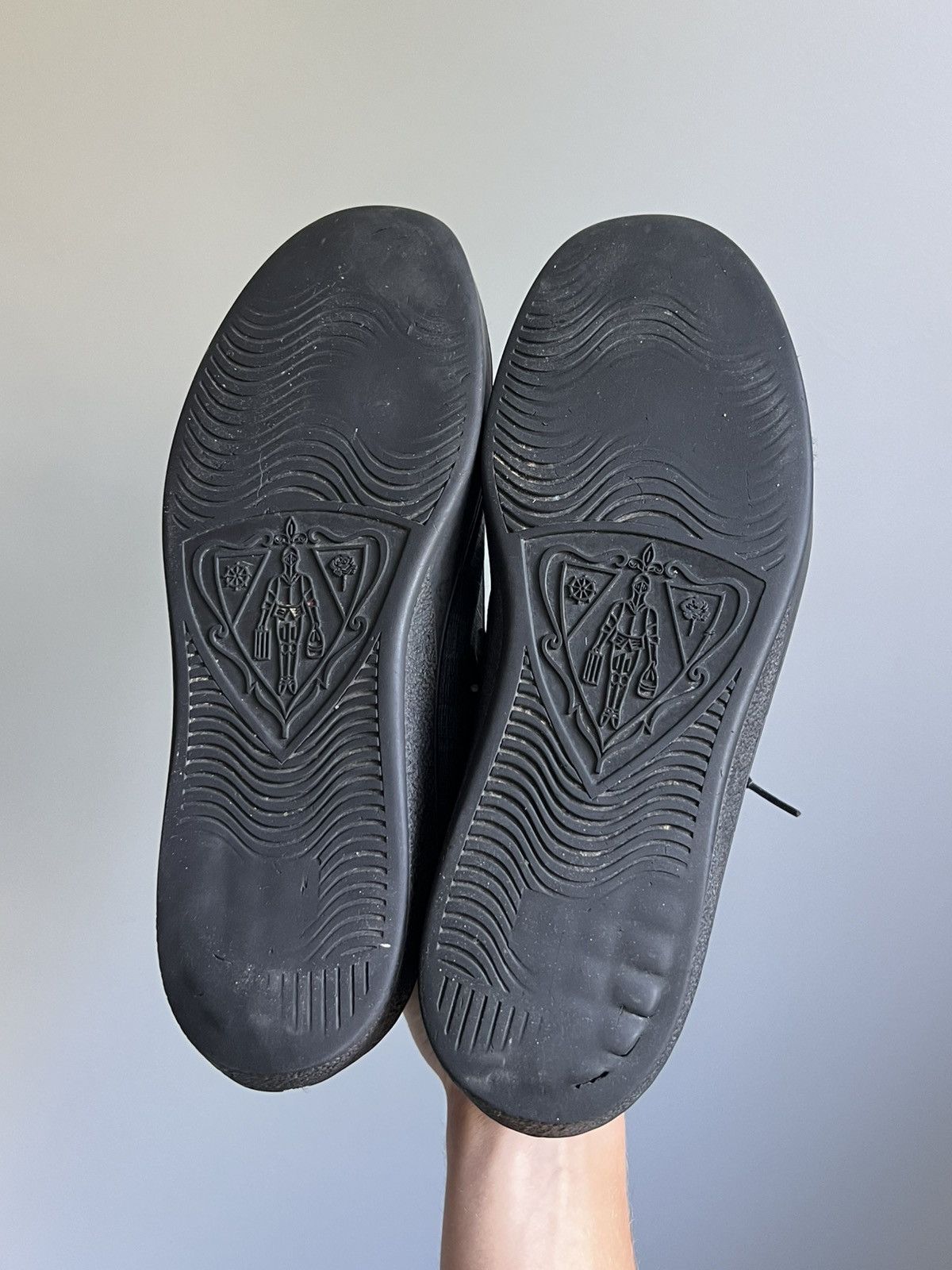 Gucci Gucci Vintage Monogram Graphite GG Leather Sneakers Size US 9.5 / EU 42-43 - 9 Thumbnail