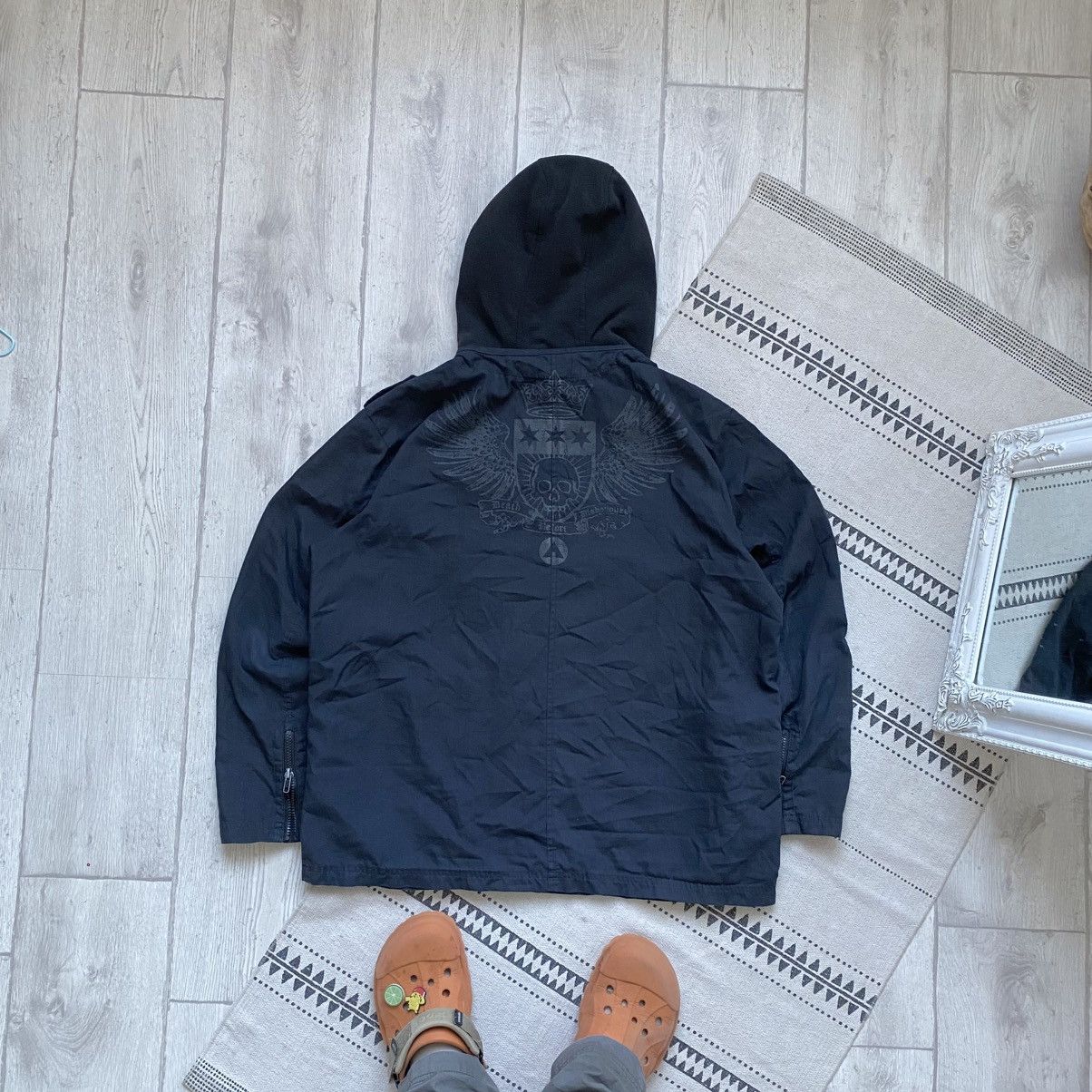 Affliction 🕷️ Vintage Affliction style light Hooded jacket Size US L / EU 52-54 / 3 - 1 Thumbnail