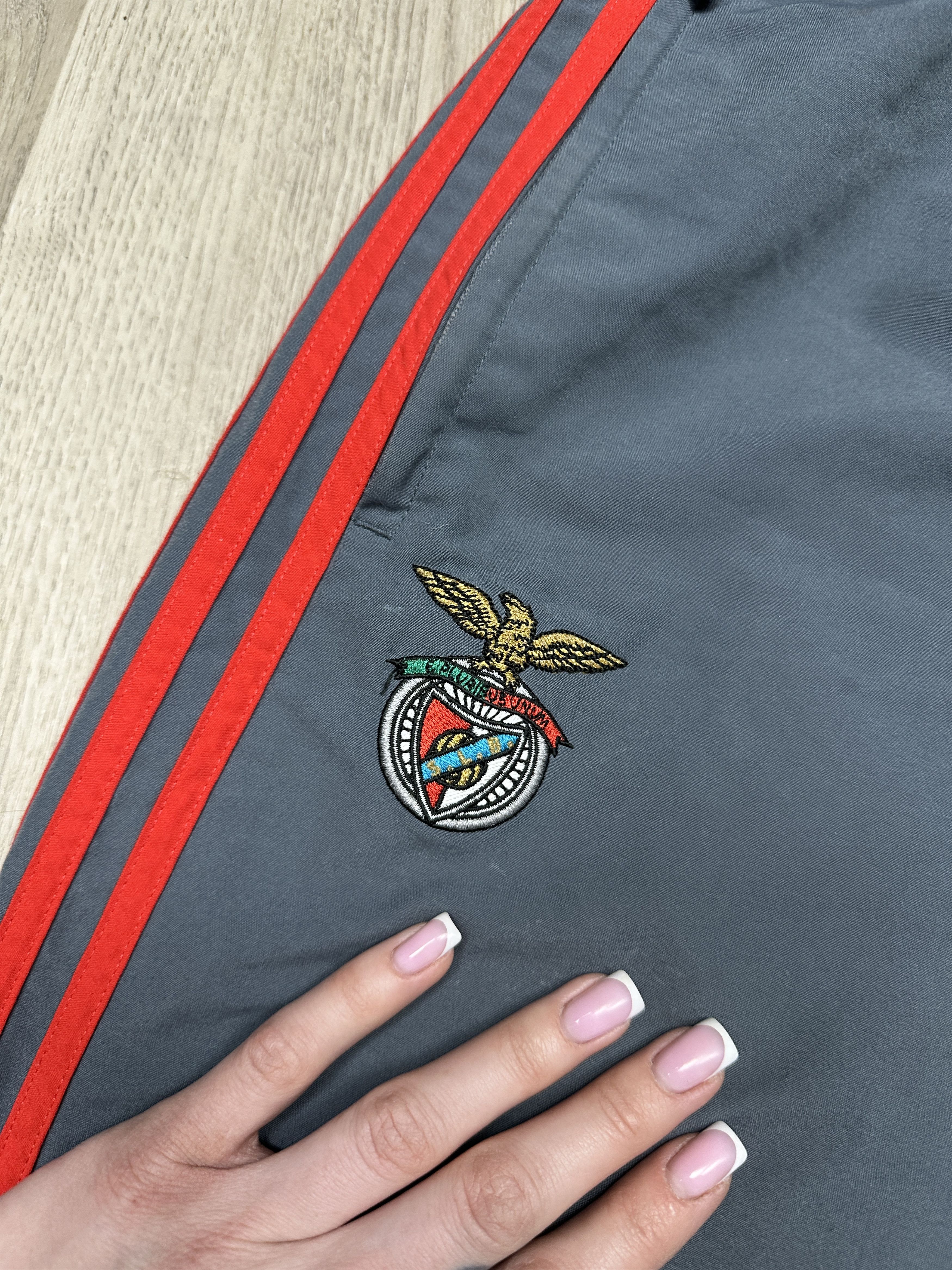 Adidas Adidas Benfica Portugal Vintage Football Soccer Track Pants Size US 30 / EU 46 - 3 Thumbnail