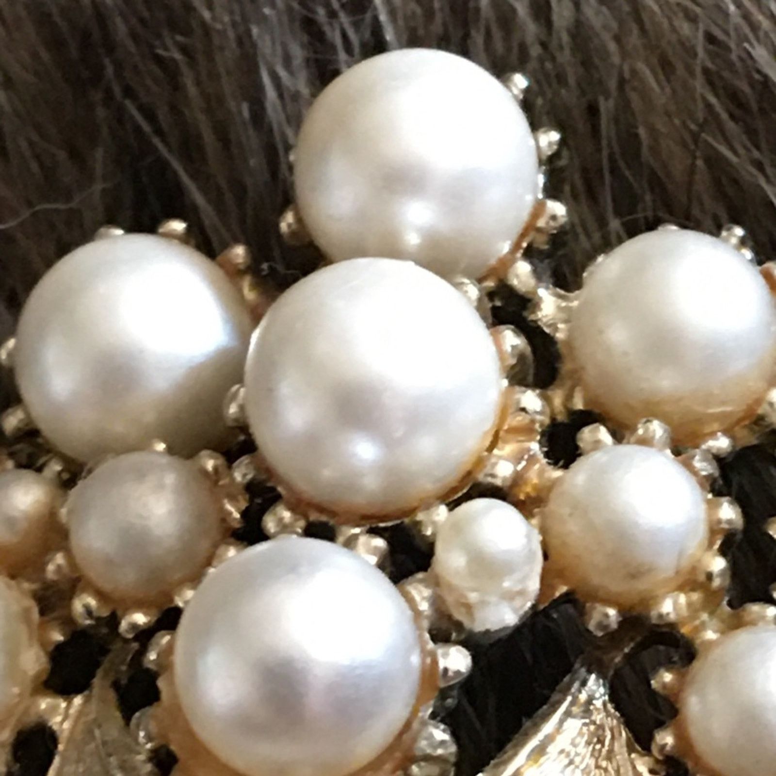 Vintage Vintage 50s Coro faux pearl gold cluster brooch Size ONE SIZE - 3 Thumbnail