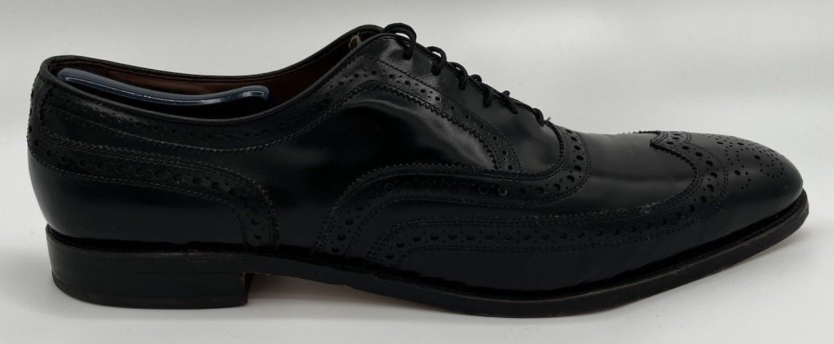 Allen Edmonds Allen Edmonds "MCALLISTER" Wingtip Black Leather Oxford 15AA Size US 15 / EU 48 - 4 Thumbnail