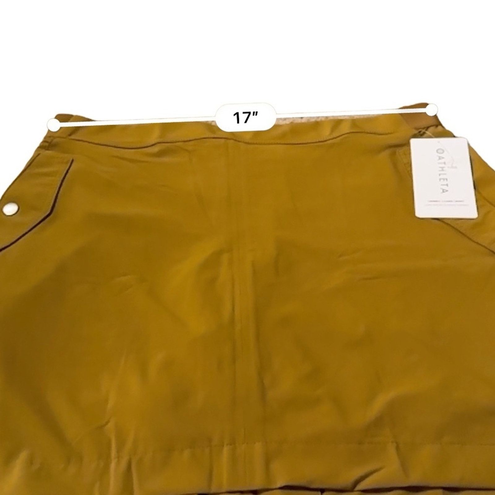 Athleta Athleta Vienna Jupe Cargo Skort in Brass Yellow Size 16 Size 38" / US 16 / IT 52 - 9 Thumbnail