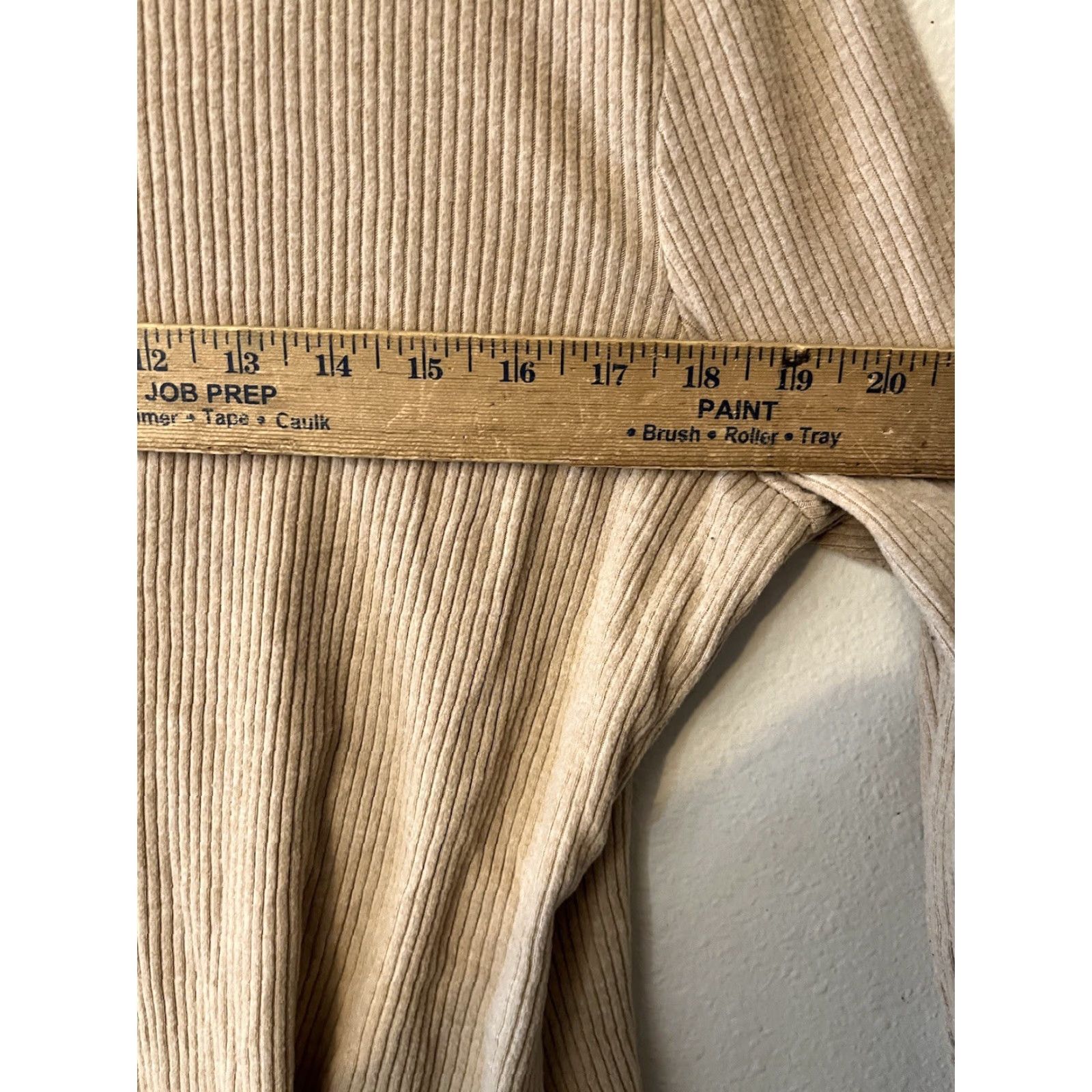 Old Navy Old Navy Knit Top Shirt XL Brown Long Sleeve V-Neck Wrap Surplice Ribbed Stretch Size XL / US 12-14 / IT 48-50 - 5 Thumbnail