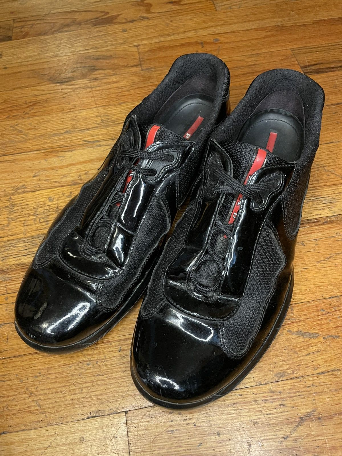 Prada Prada America's Cup Black Patent Leather | No Box Rare Size US 9 / EU 42 - 1 Thumbnail