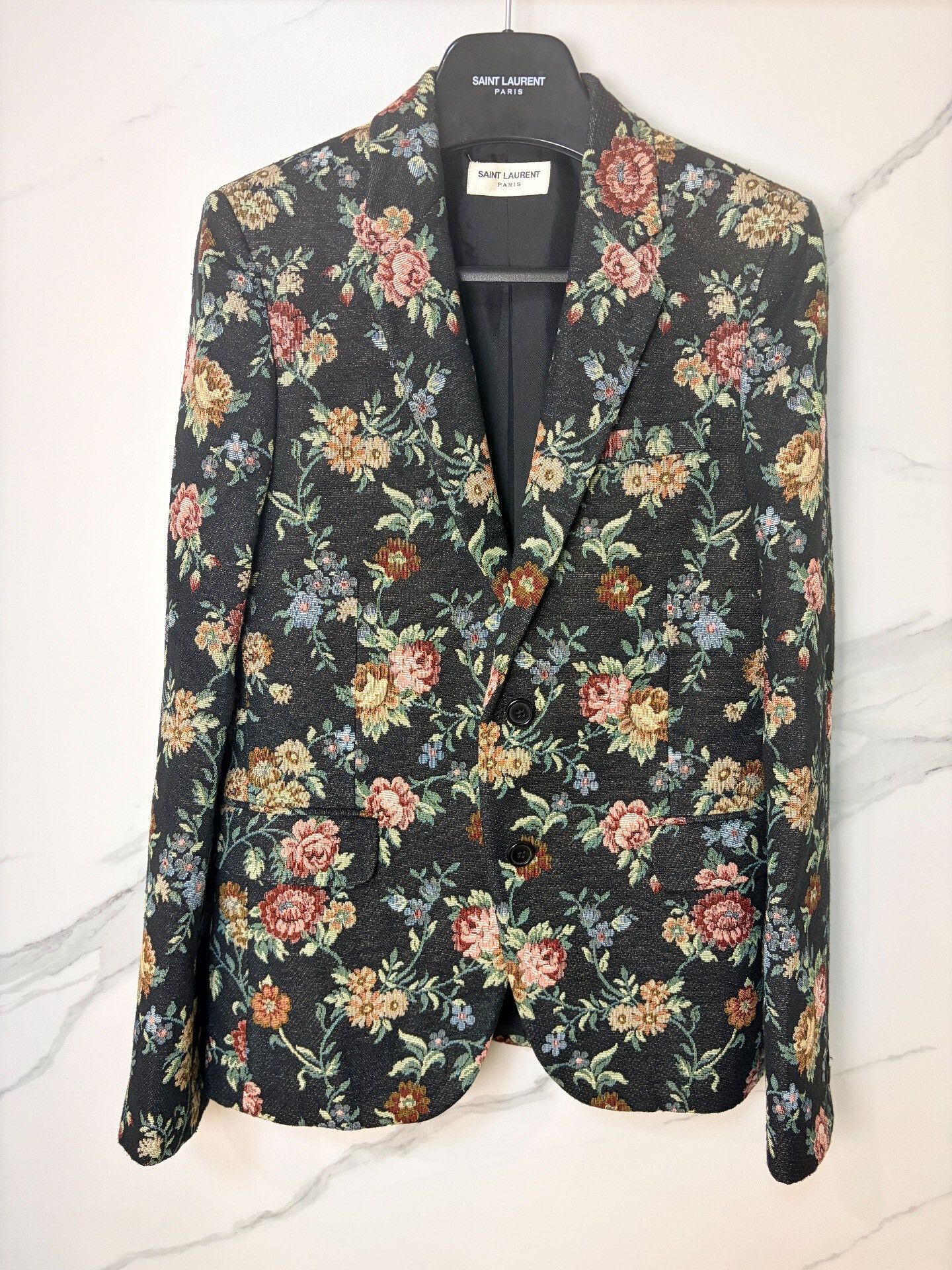 Saint Laurent Paris Saint Laurent 2015 SS Floral Blazer Size 44 Size US S / EU 44-46 / 1 - 1 Thumbnail