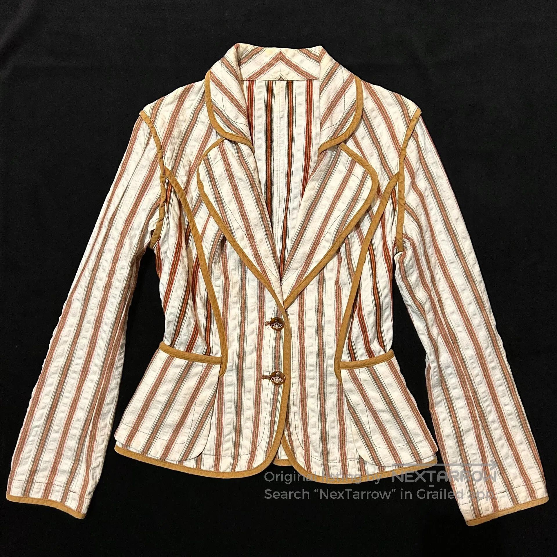 Vivienne Westwood Vivienne Westwood Vintage Striped Blazer. Size M / US 6-8 / IT 42-44 - 2 Thumbnail