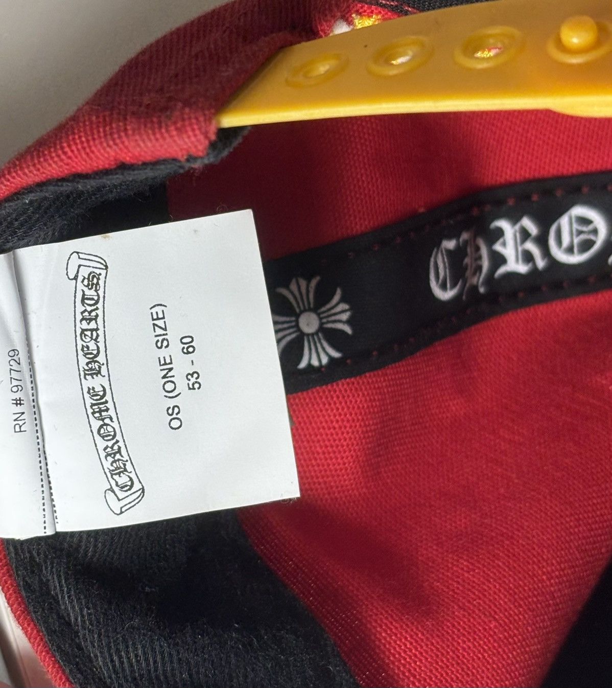 Chrome Hearts CHROME HEARTS BASEBALL HAT ‘RED/YELLOW’ Size ONE SIZE - 10 Thumbnail